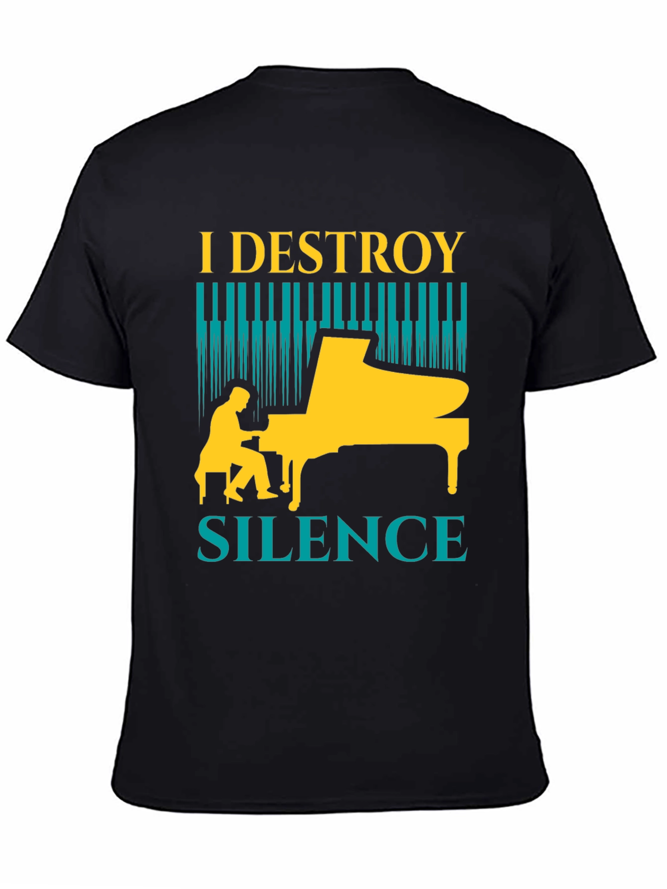 I Destroy Silence Piano T-Shirt