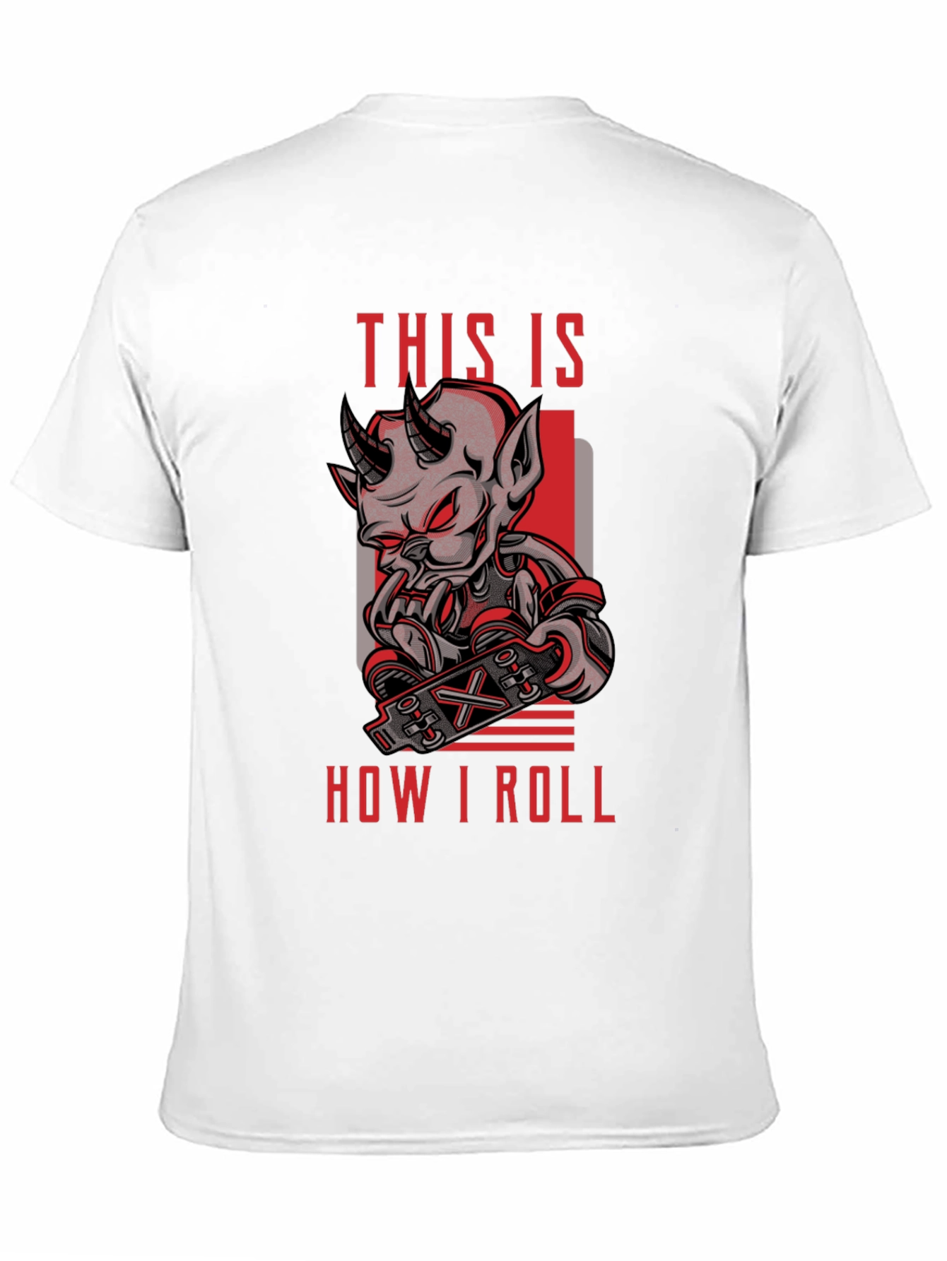 Devil Skateboarder T-Shirt - This is How I Roll