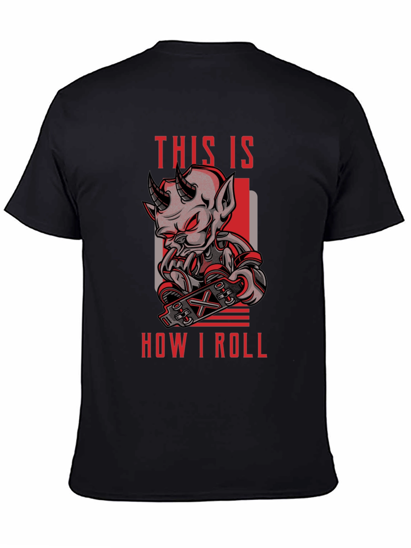 Devil Skateboarder T-Shirt - This is How I Roll
