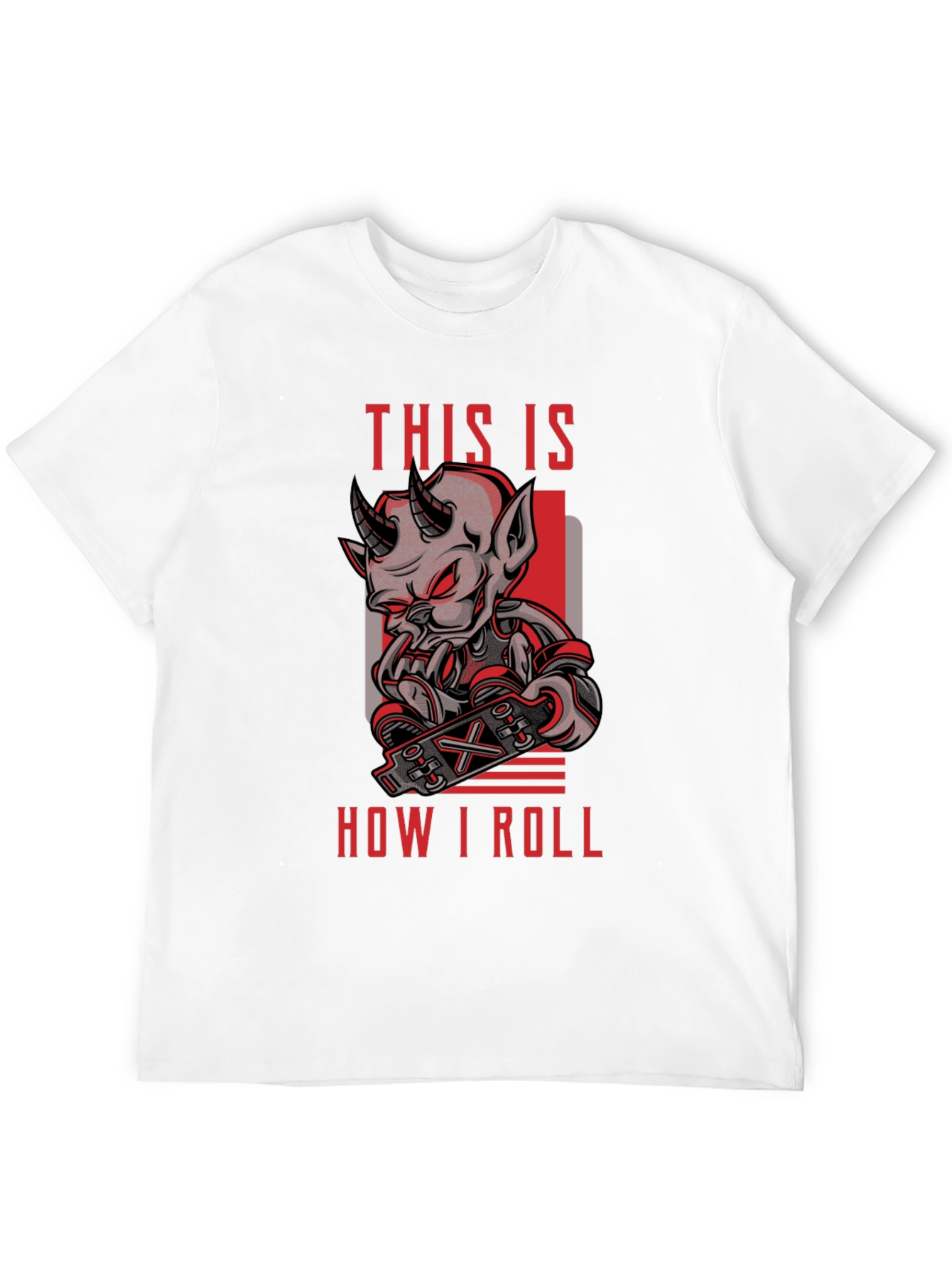 Devil Skateboarder T-Shirt - This is How I Roll