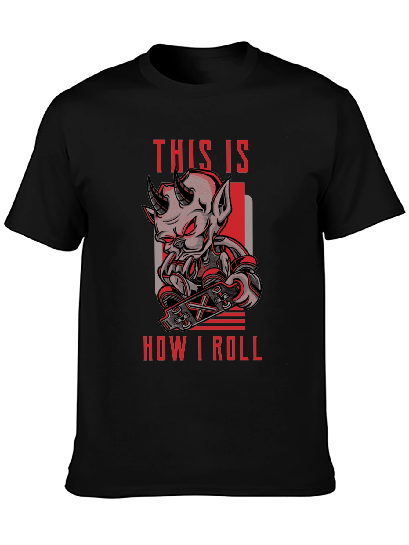 Devil Skateboarder T-Shirt - This is How I Roll