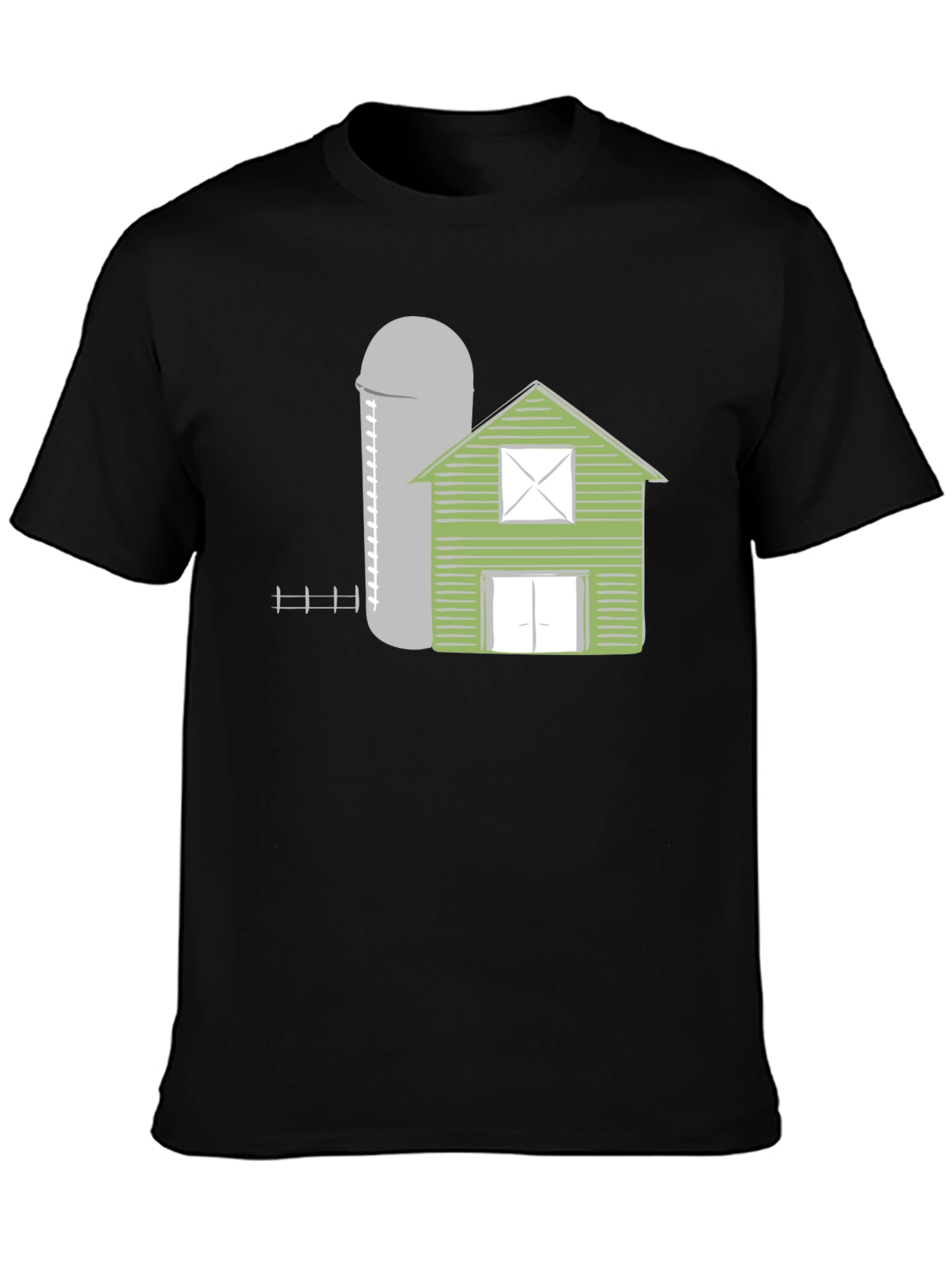 Farmhouse Style Graphic Tee - Barn & Silo Design