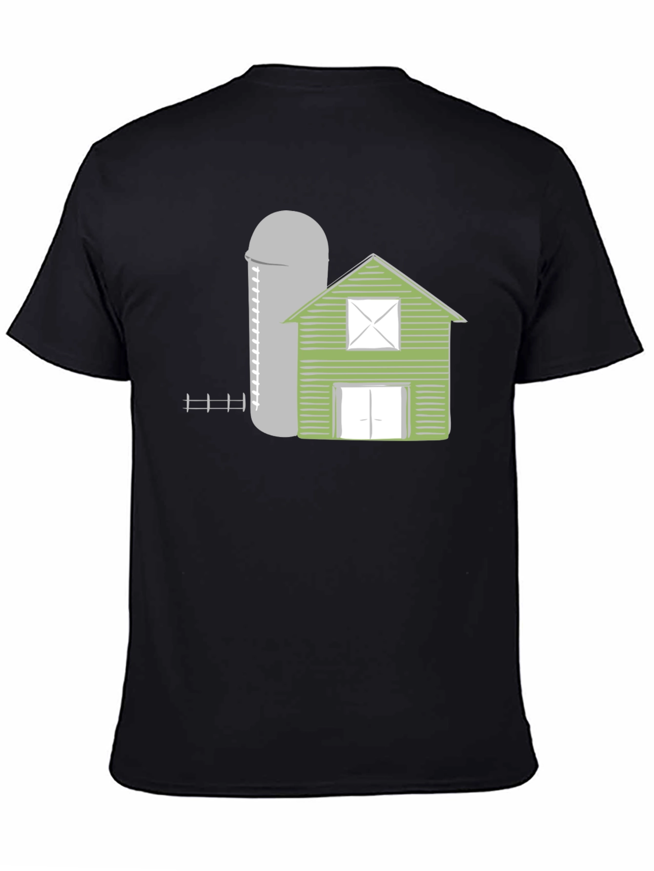 Farmhouse Style Graphic Tee - Barn & Silo Design