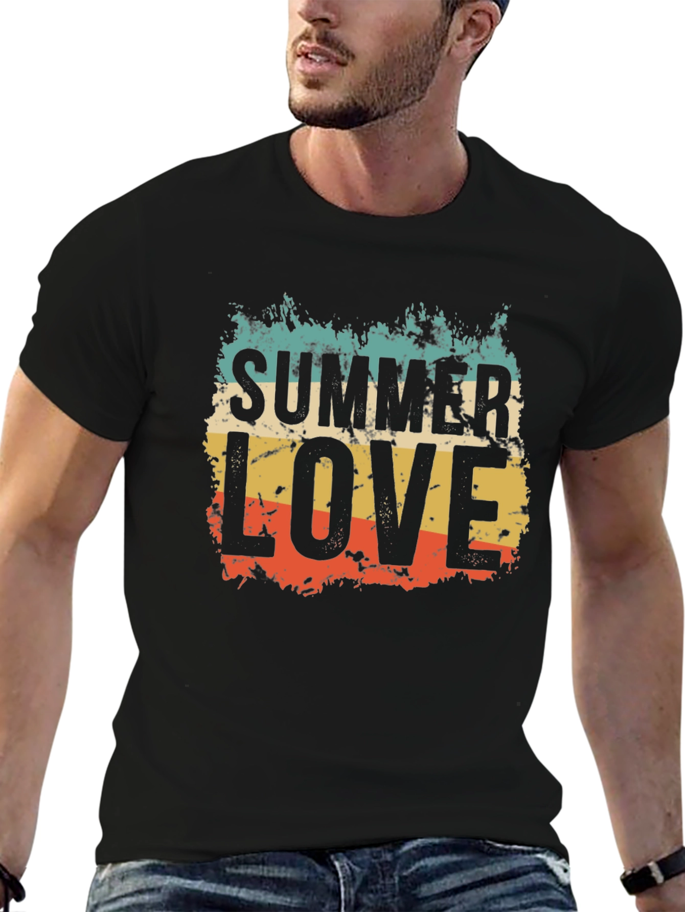 Retro Summer Love Graphic T-Shirt - Soft Cotton Blend