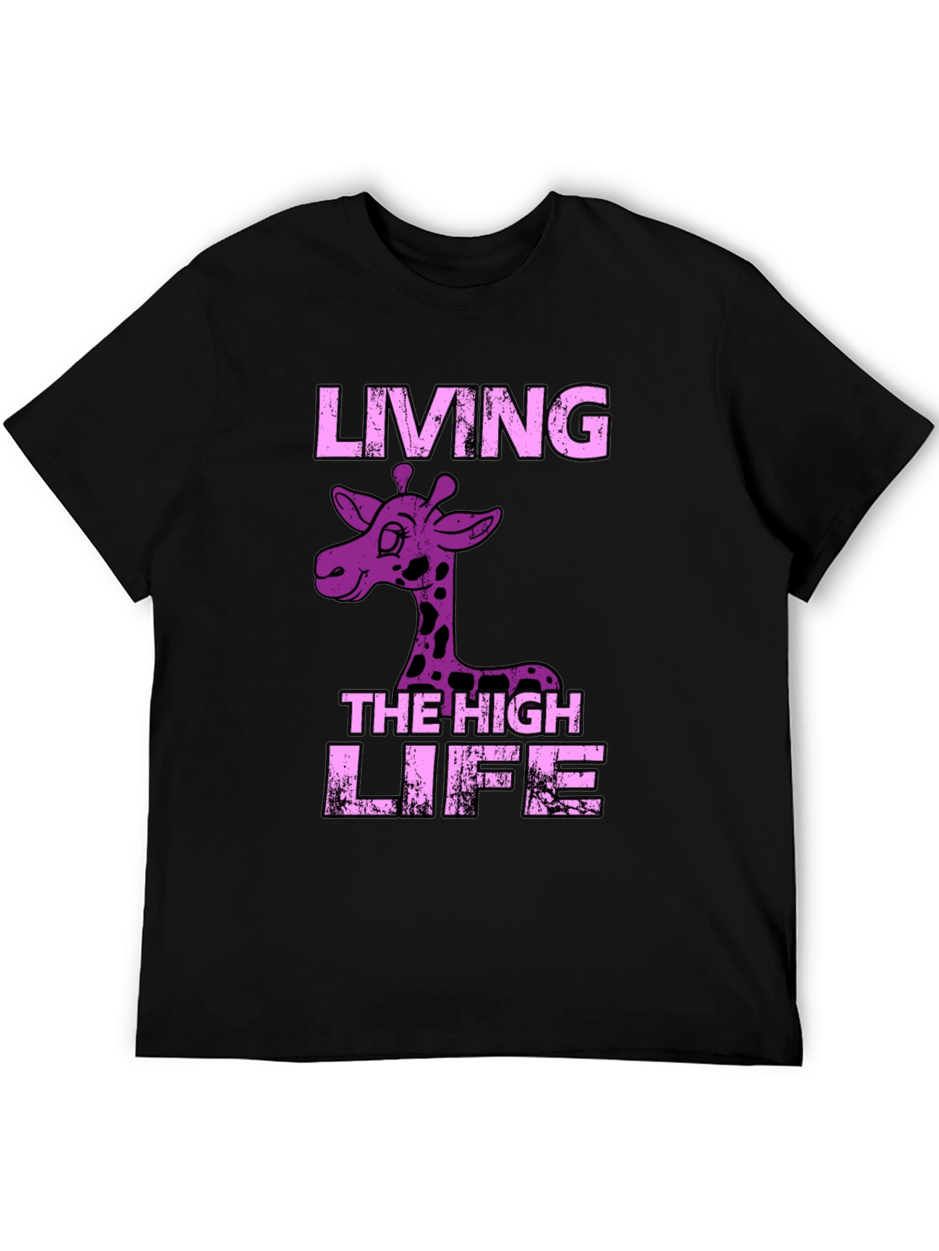 Living the High Life Giraffe Graphic Tee