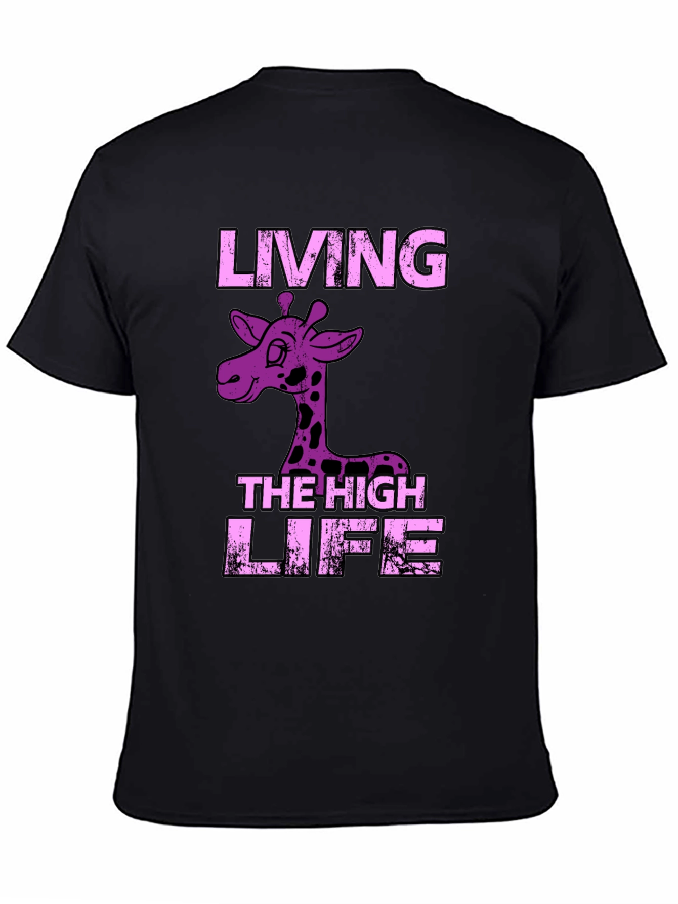 Living the High Life Giraffe Graphic Tee