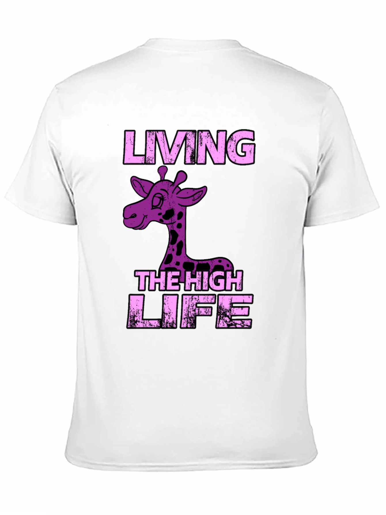 Living the High Life Giraffe Graphic Tee