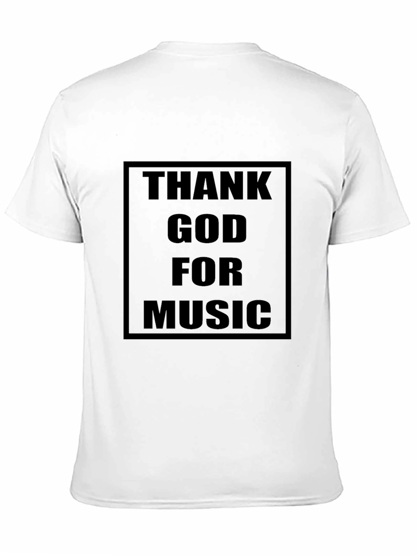 Thank God For Music T-Shirt - Black