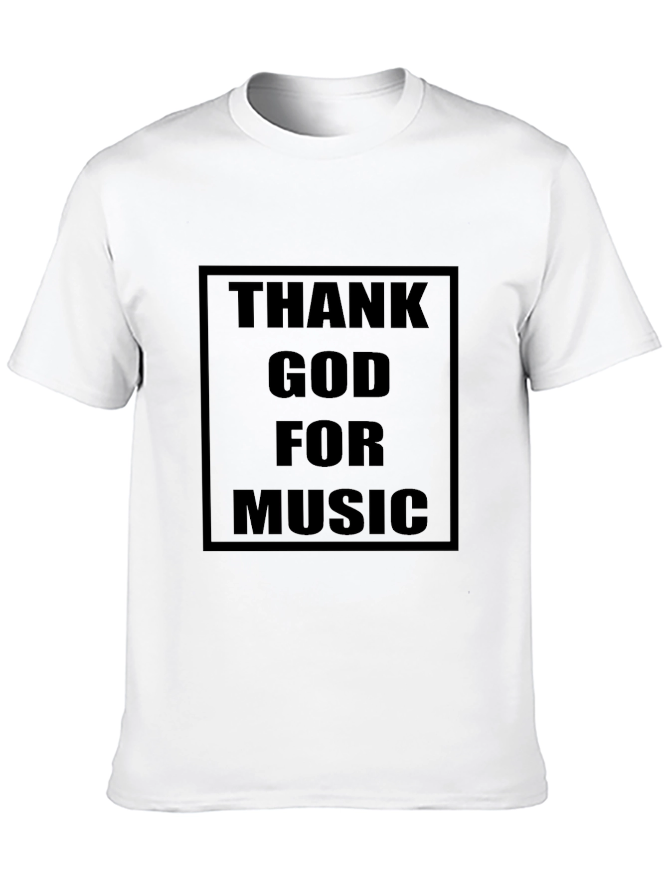 Thank God For Music T-Shirt - Black