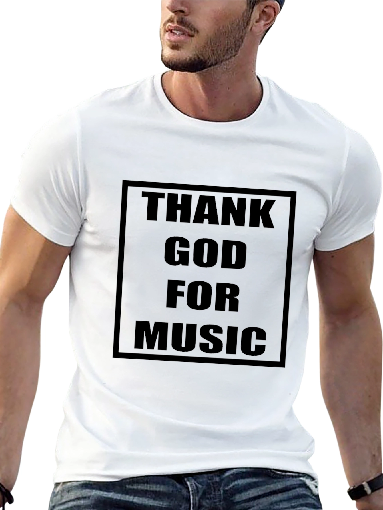 Thank God For Music T-Shirt - Black