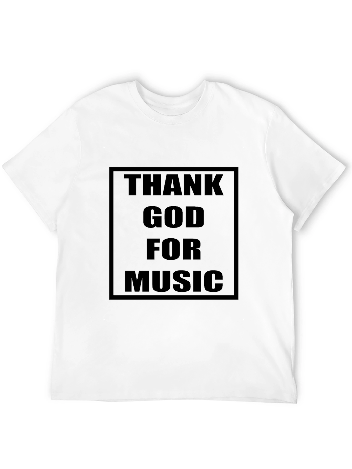 Thank God For Music T-Shirt - Black