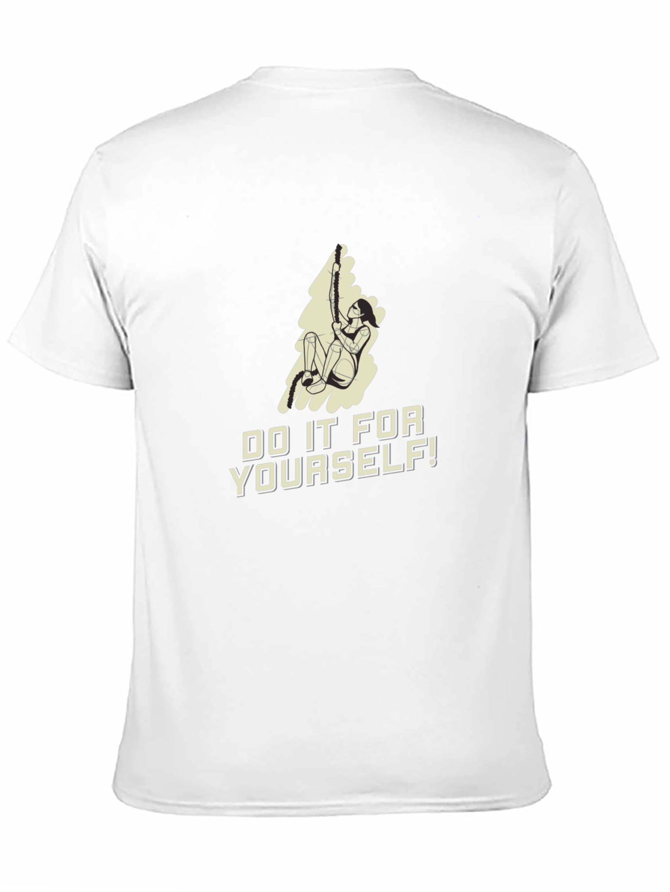 Do It For Yourself! Black Graphic T-Shirt