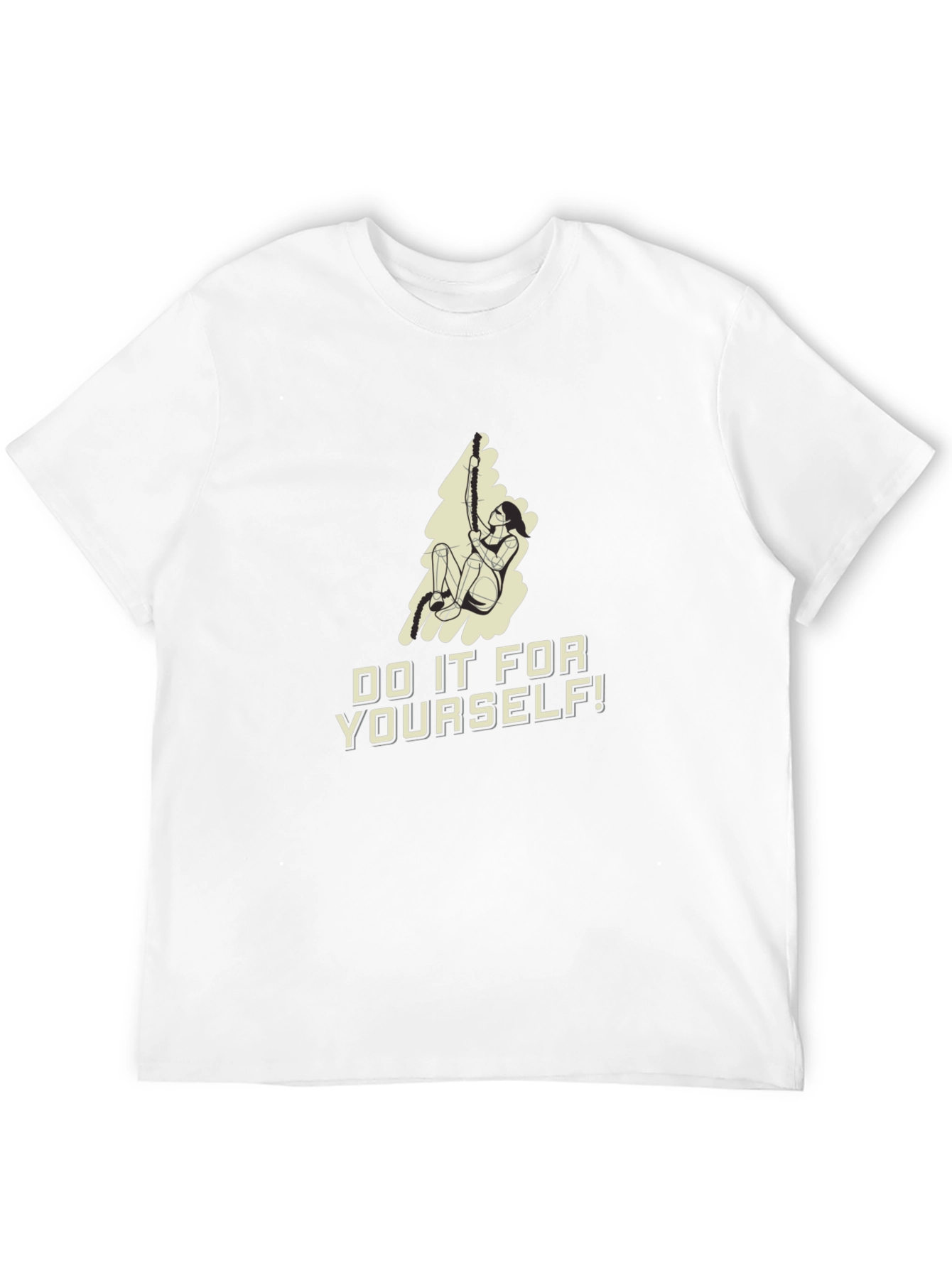 Do It For Yourself! Black Graphic T-Shirt