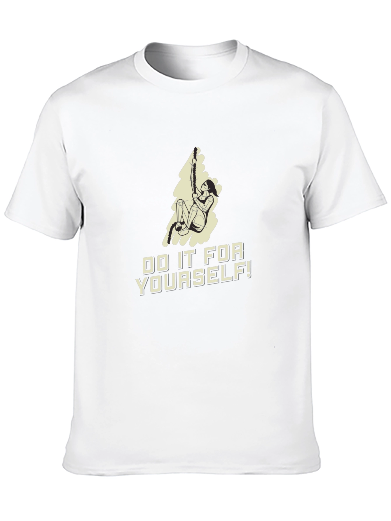 Do It For Yourself! Black Graphic T-Shirt