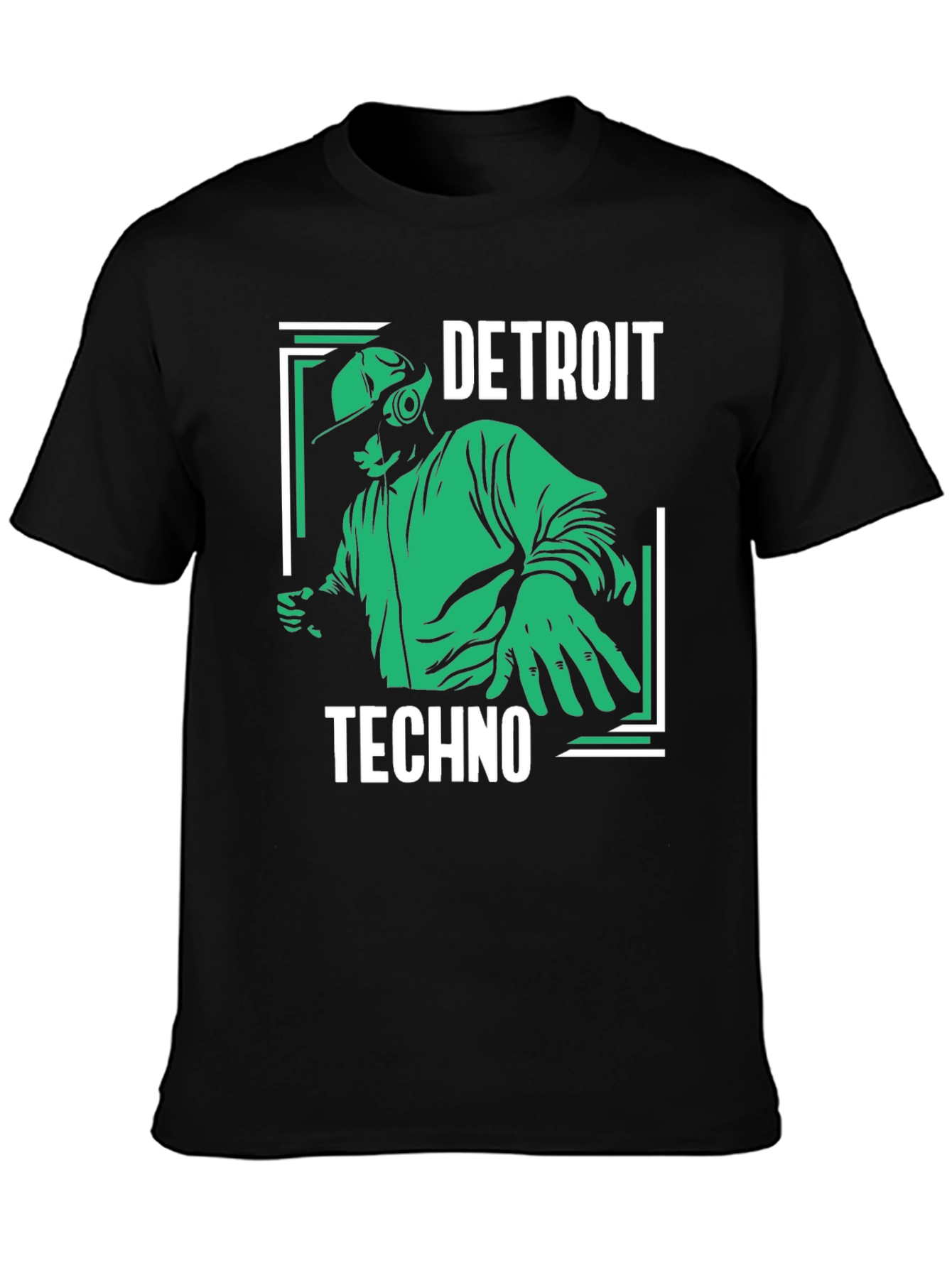 Detroit Techno T-Shirt - DJ Music Rave Tee