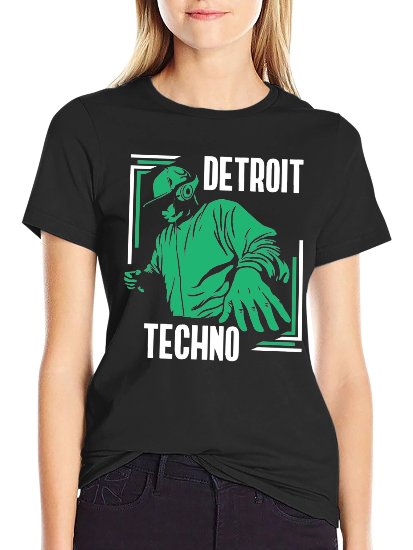 Detroit Techno T-Shirt - DJ Music Rave Tee