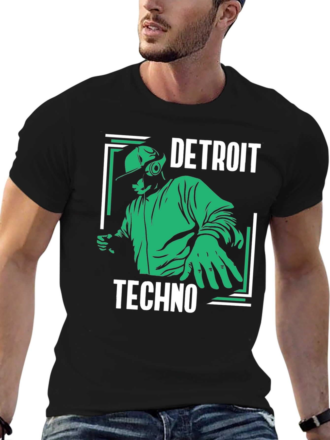 Detroit Techno T-Shirt - DJ Music Rave Tee
