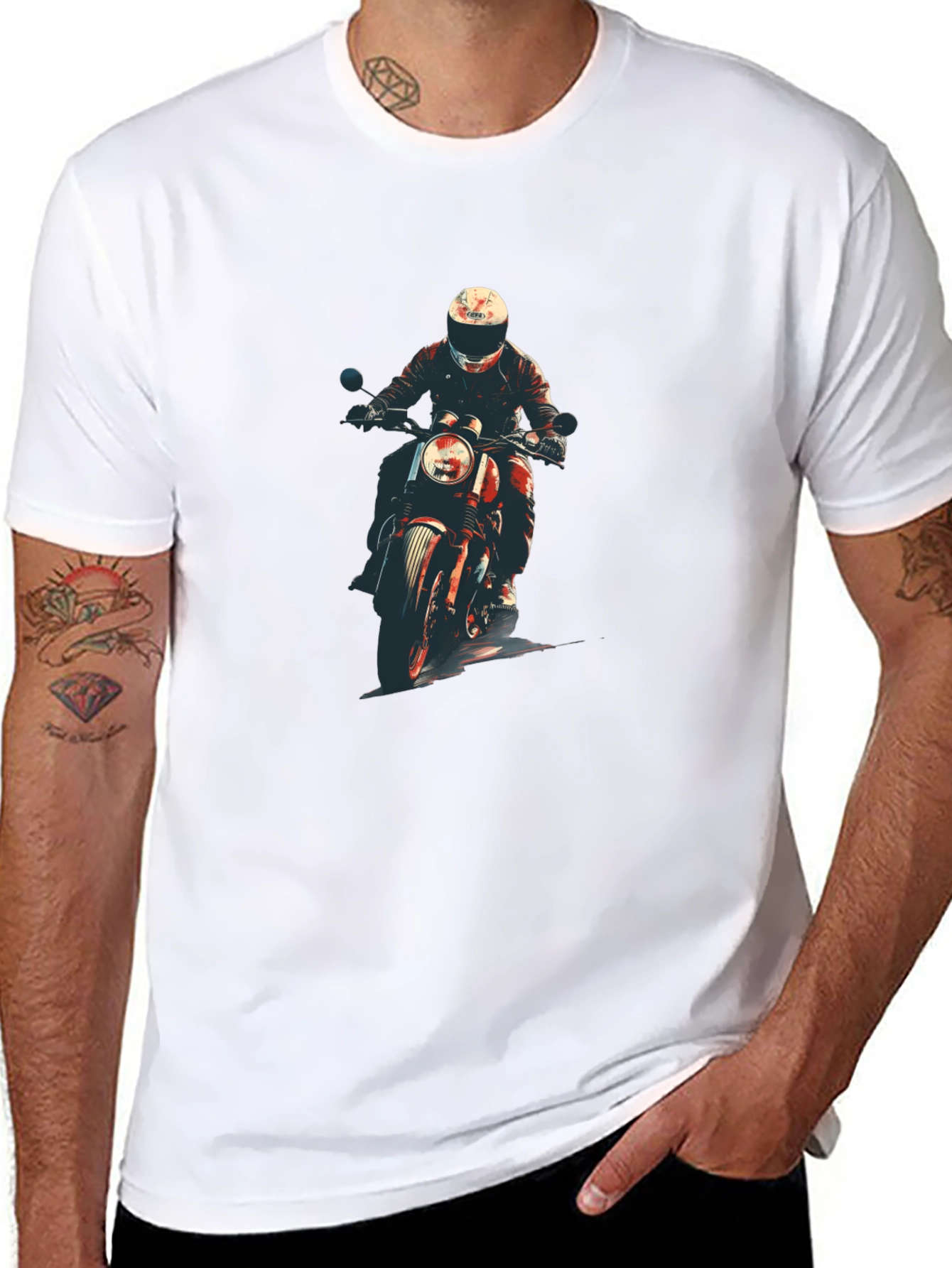 Motorcycle Rider Graphic Tee