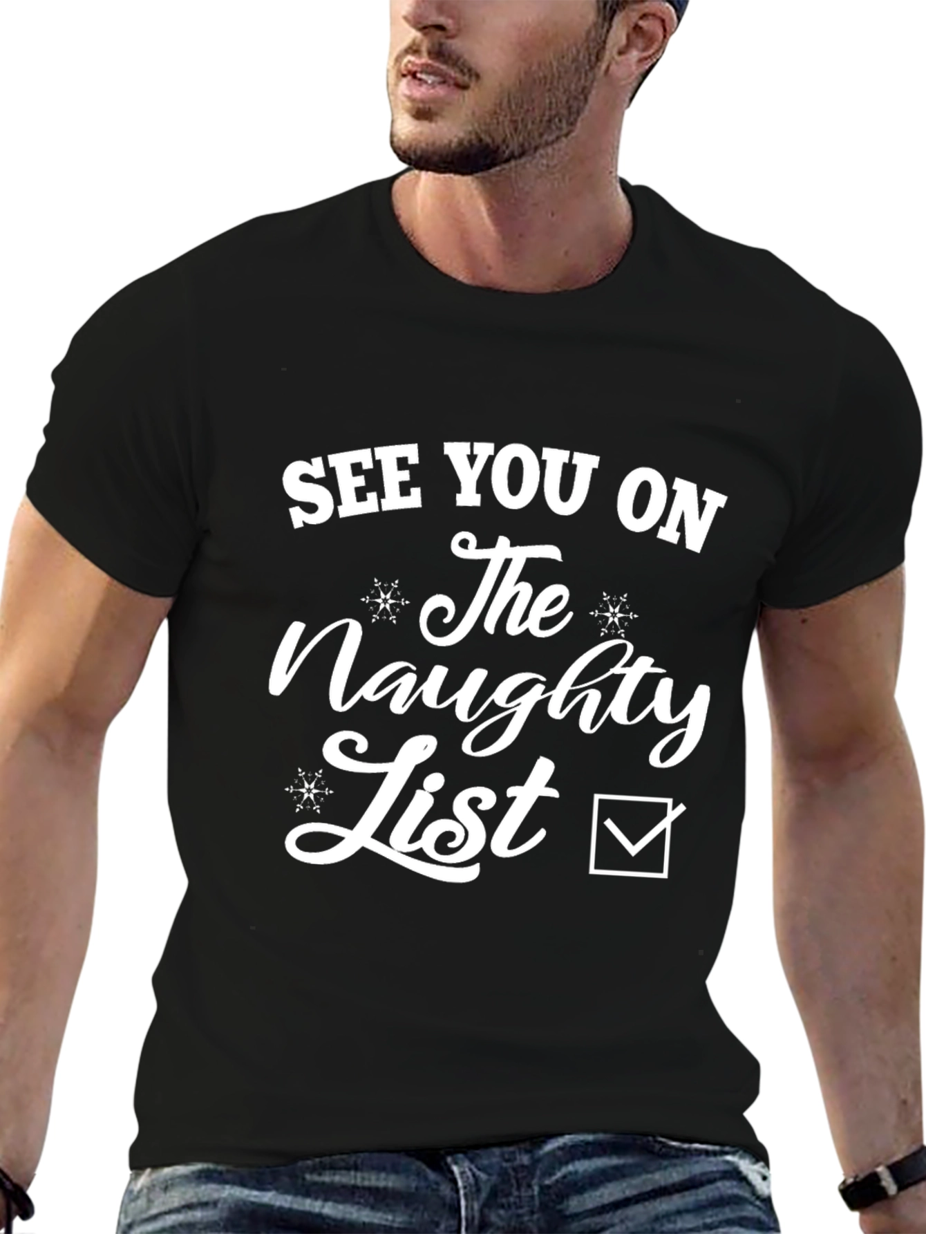 Naughty List T-Shirt - Funny Holiday Tee