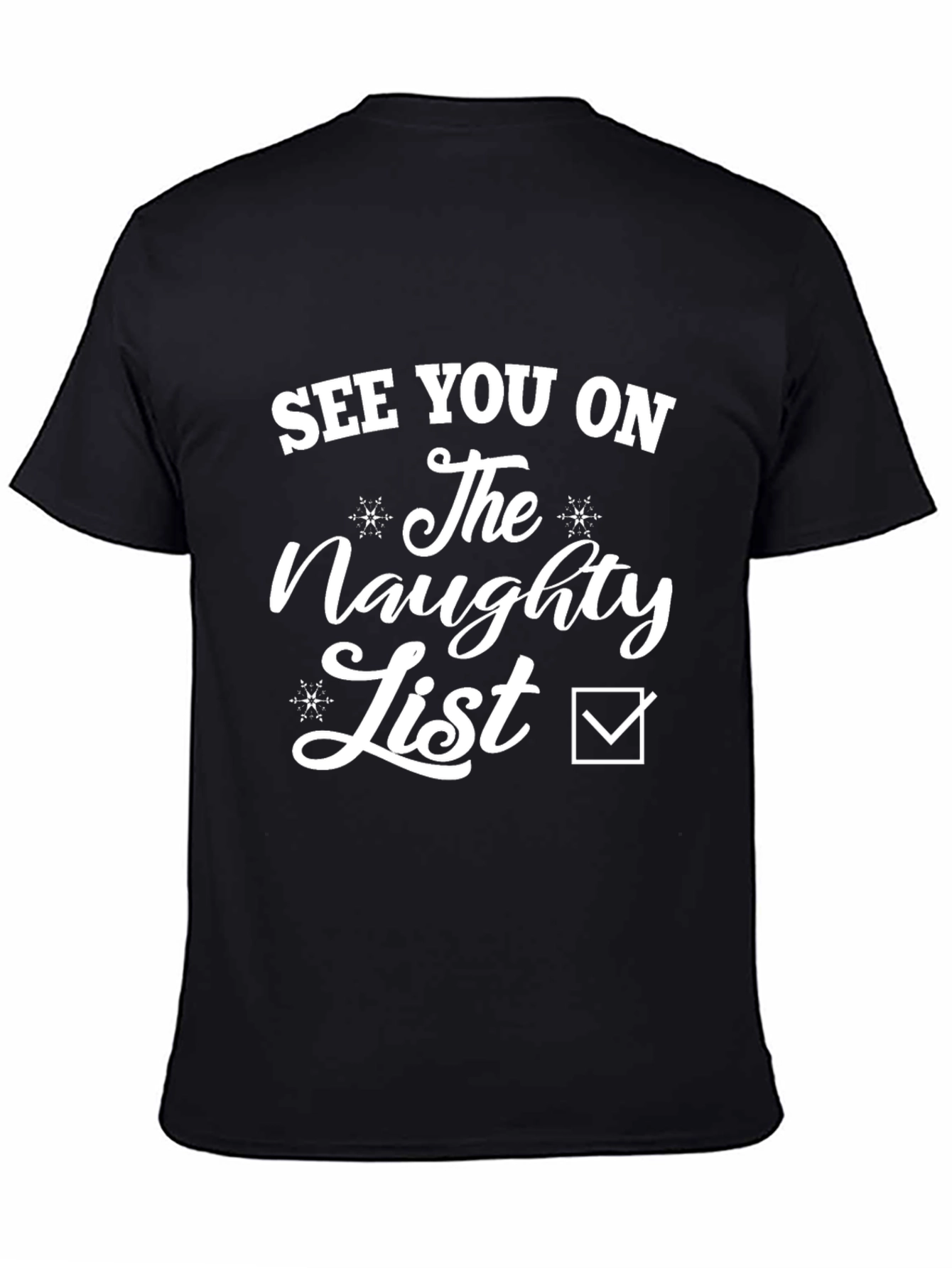 Naughty List T-Shirt - Funny Holiday Tee