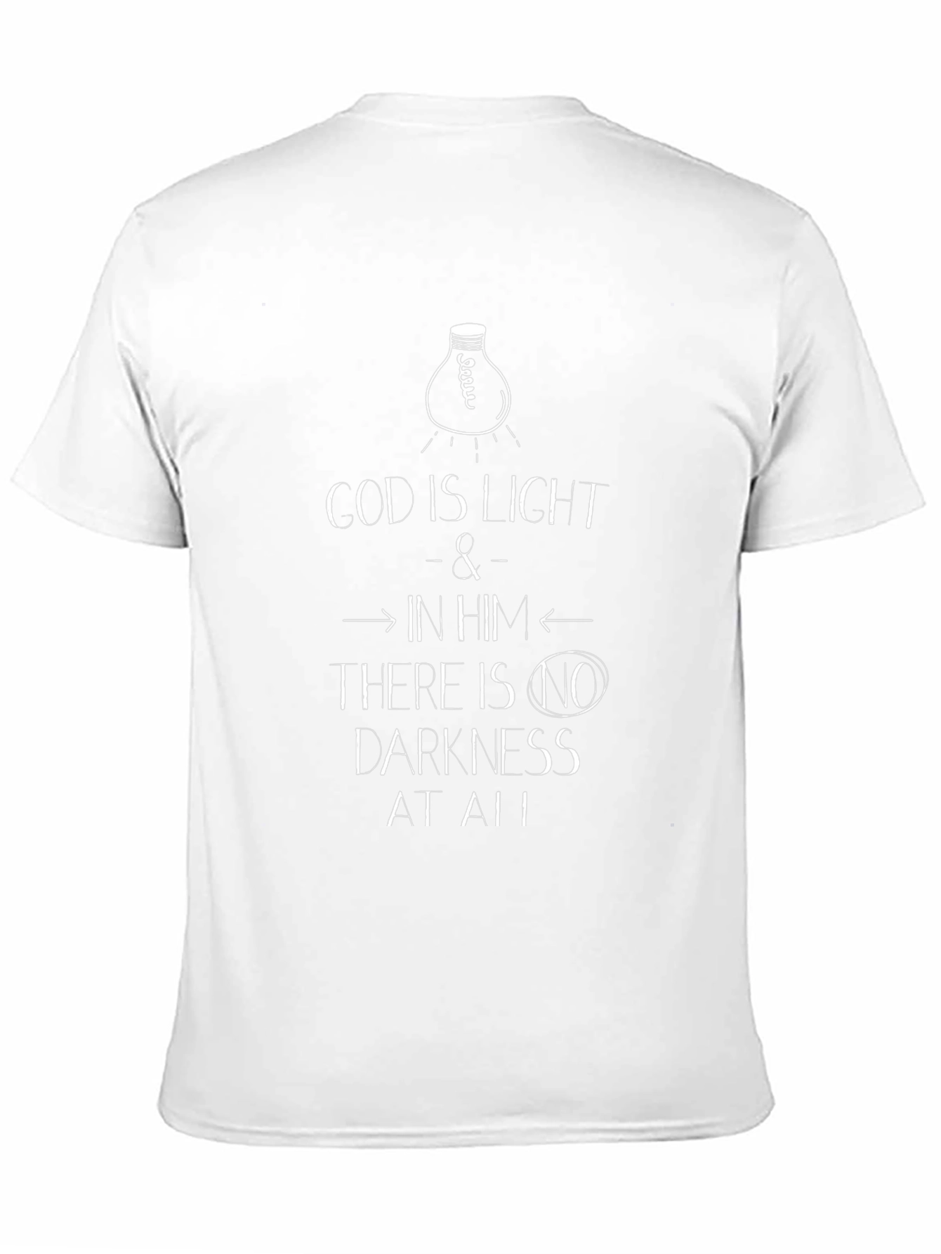 God Is Light Graphic T-Shirt - Black
