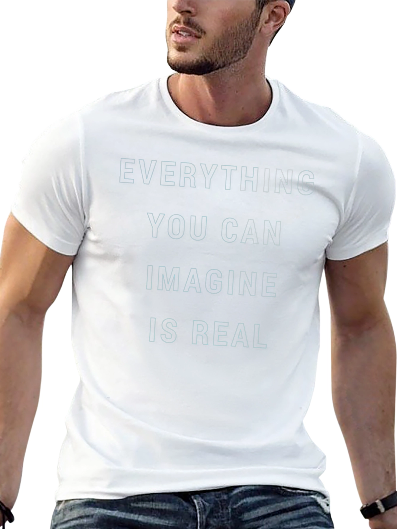 Imagine is Real T-Shirt - Black