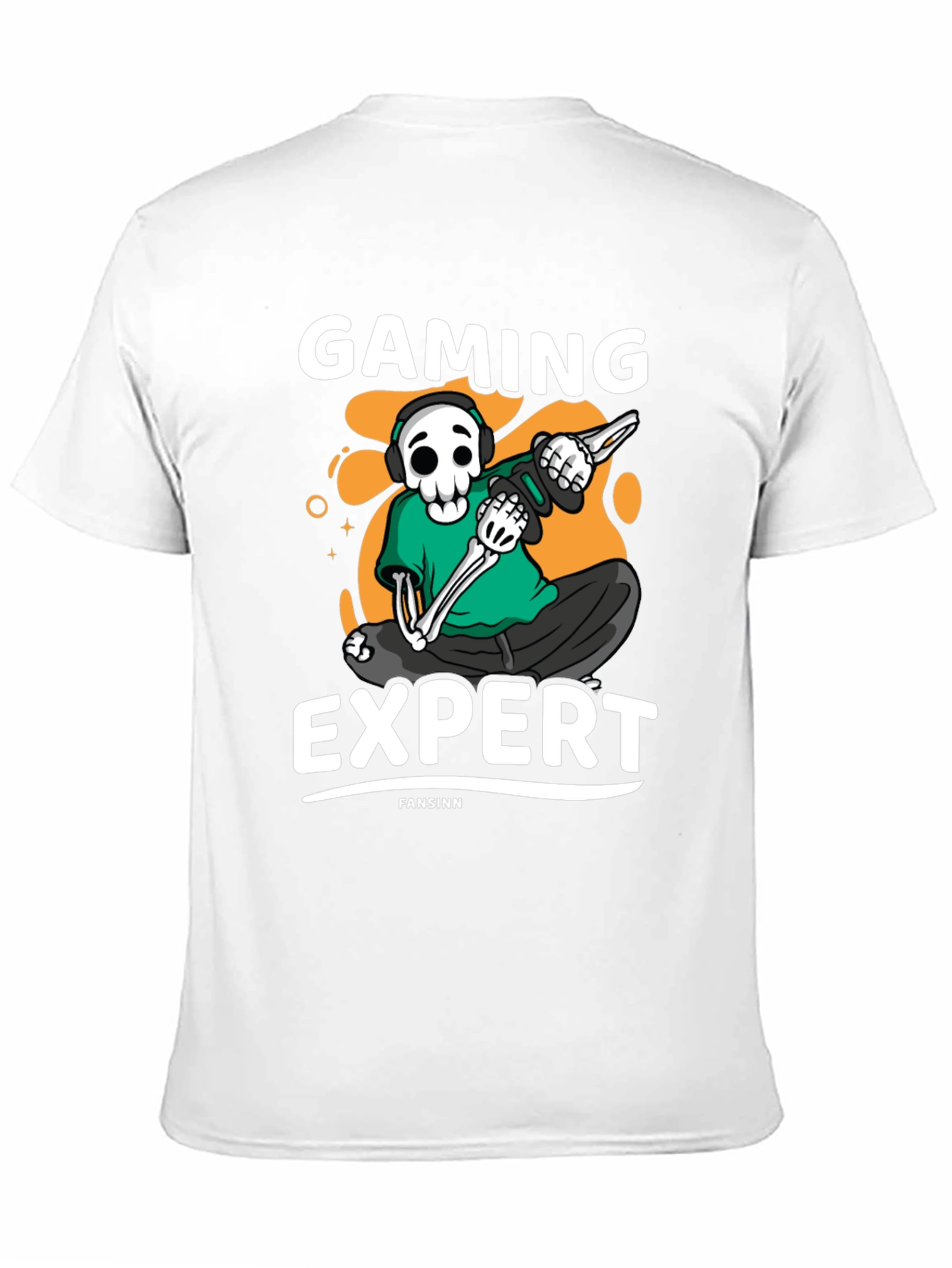 Gaming Expert Skeleton Graphic Tee - Black