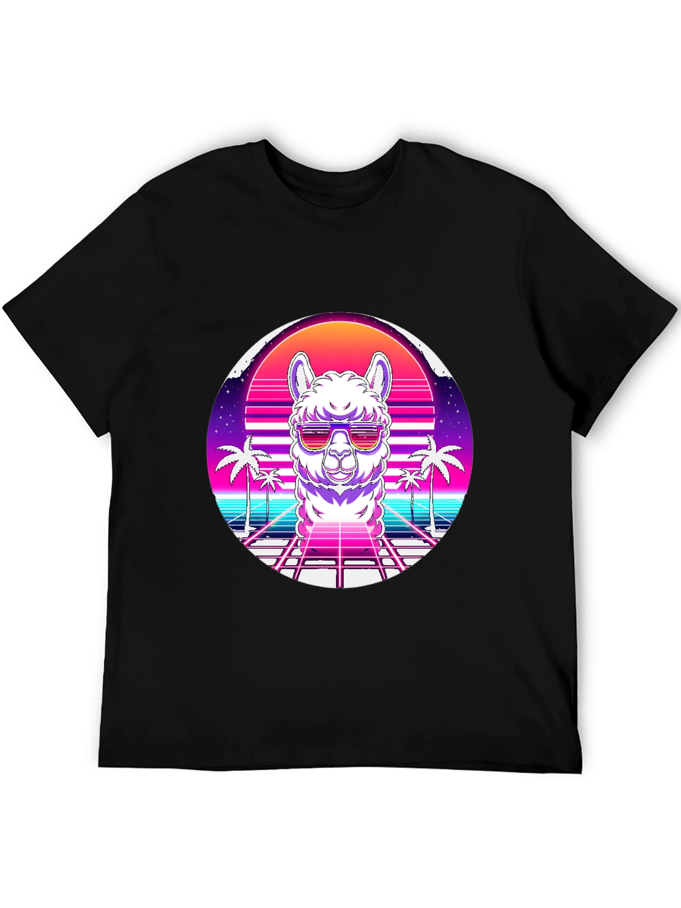 Retro Alpaca Graphic Tee - Cool & Unique Design