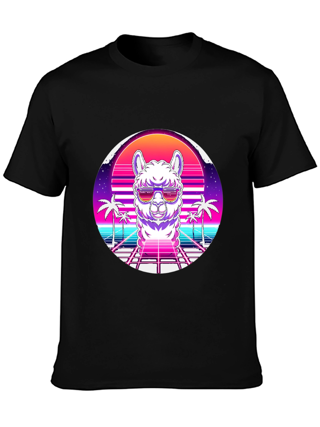 Retro Alpaca Graphic Tee - Cool & Unique Design