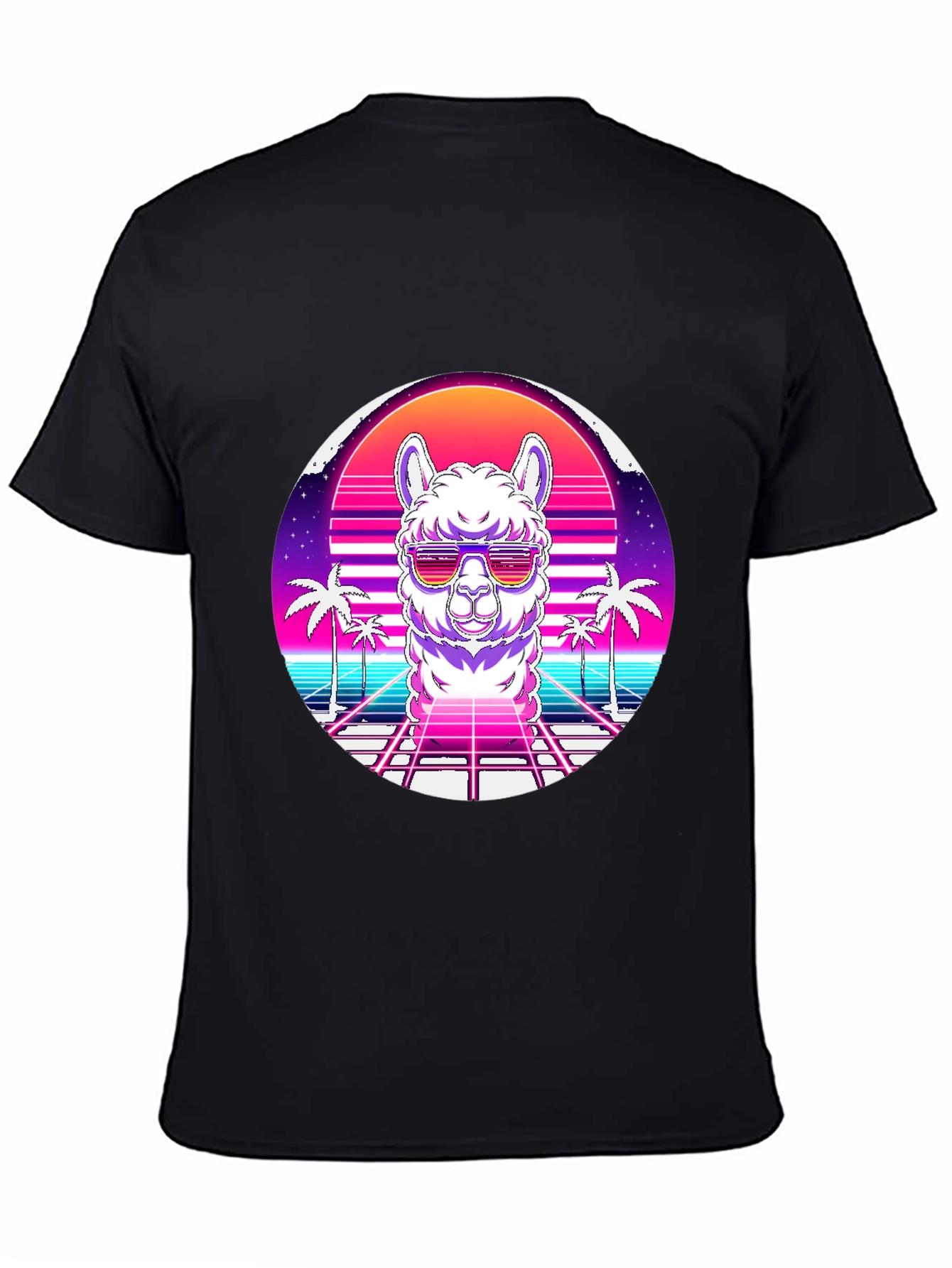 Retro Alpaca Graphic Tee - Cool & Unique Design