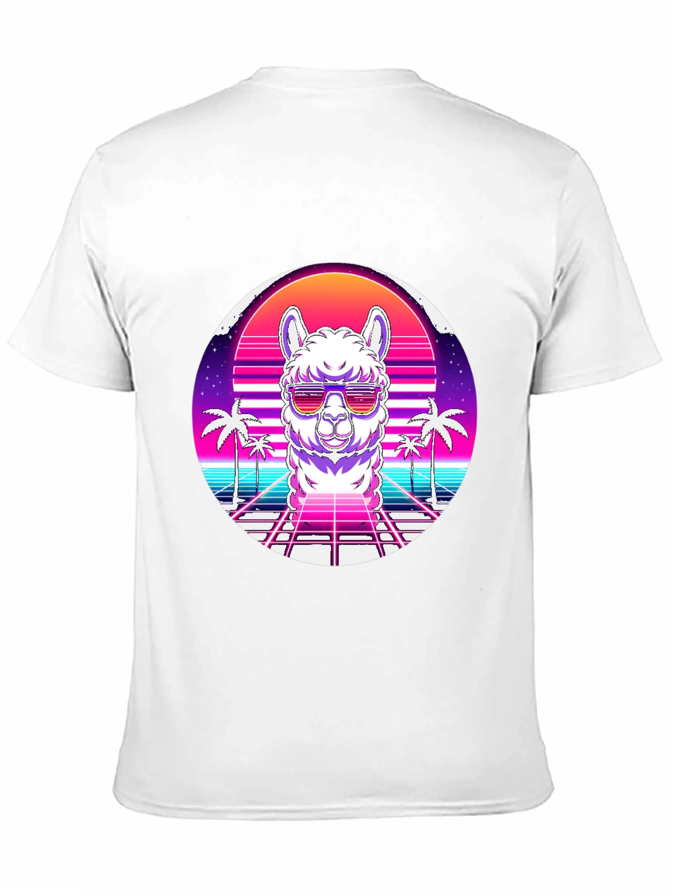 Retro Alpaca Graphic Tee - Cool & Unique Design