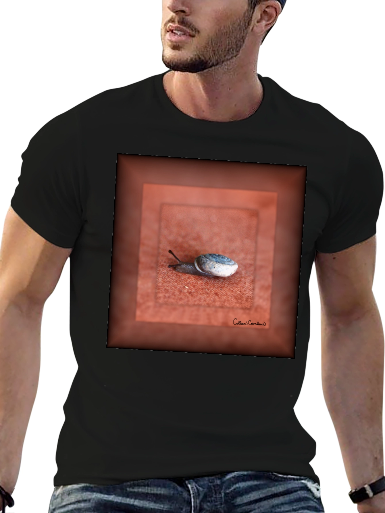 Snail Art Graphic Tee - Unique Unisex T-Shirt