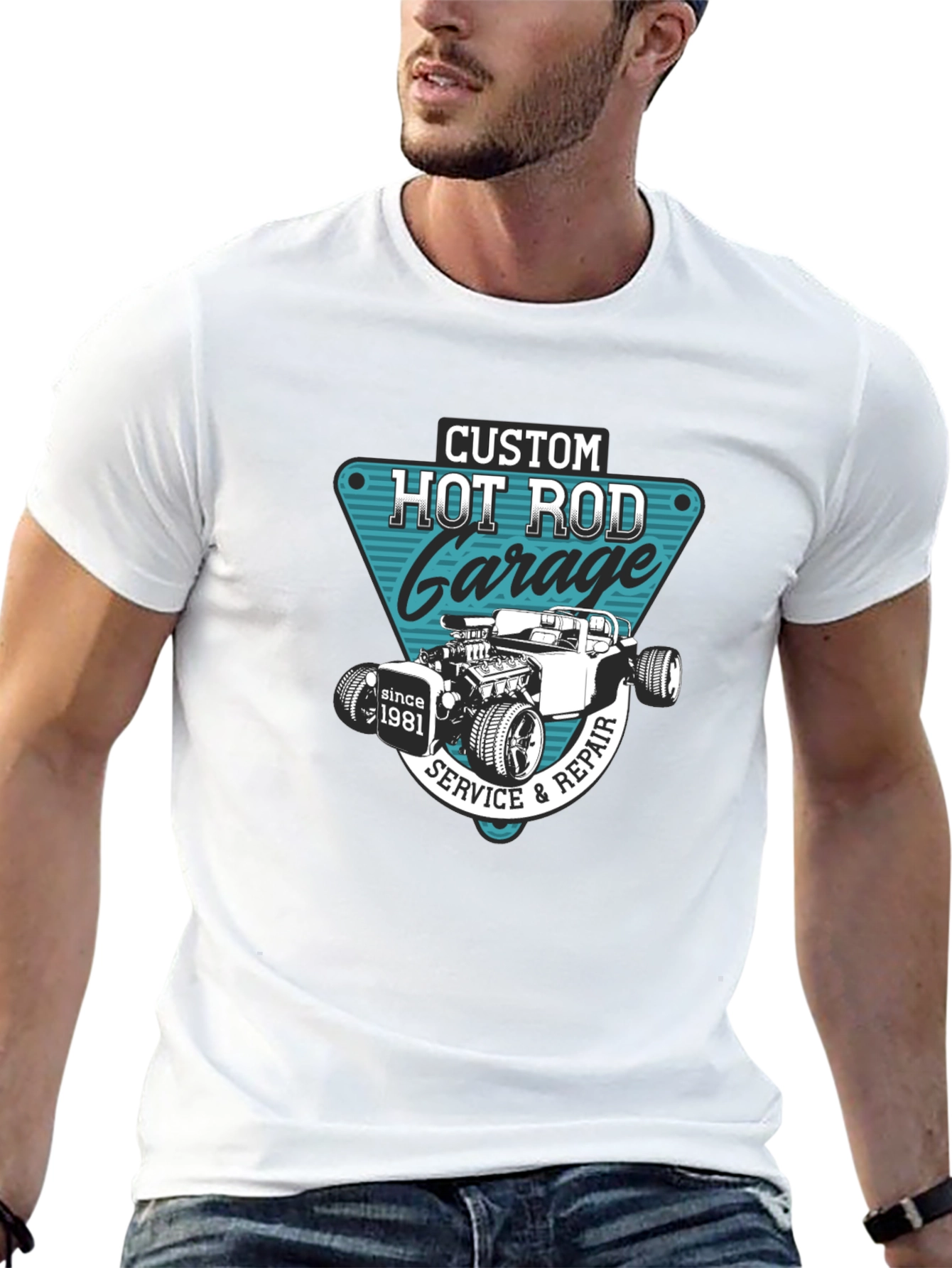 Custom Hot Rod Garage T-Shirt