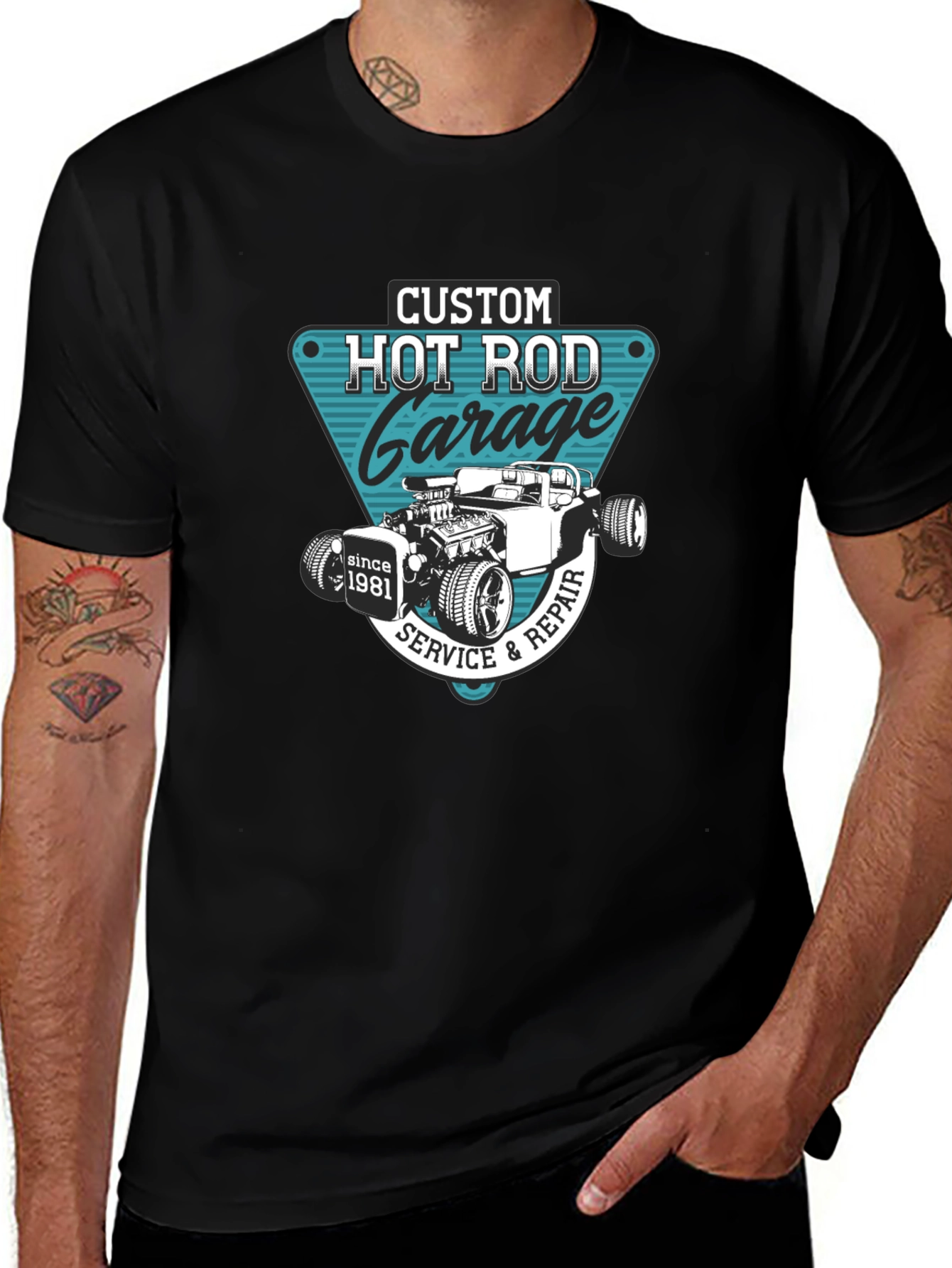 Custom Hot Rod Garage T-Shirt