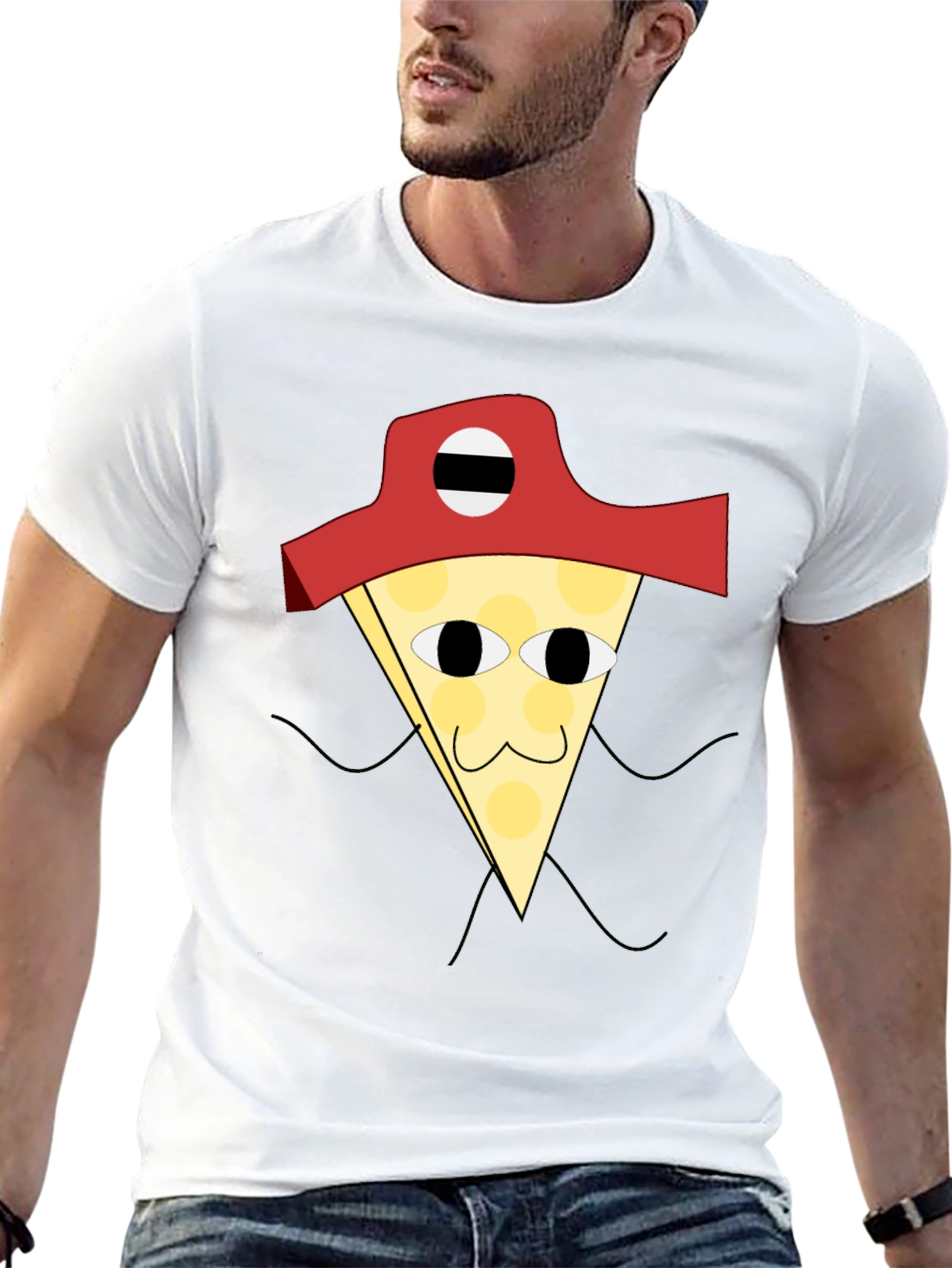 Pizza Pirate T-Shirt - Quirky Graphic Tee