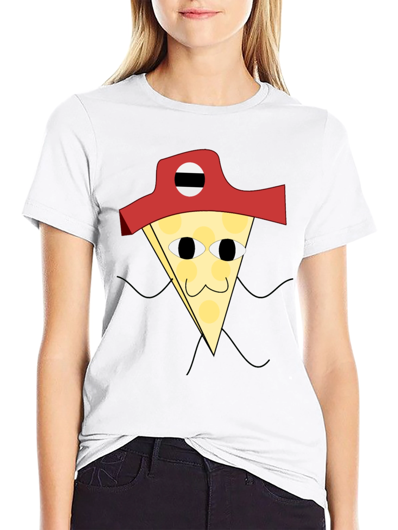 Pizza Pirate T-Shirt - Quirky Graphic Tee