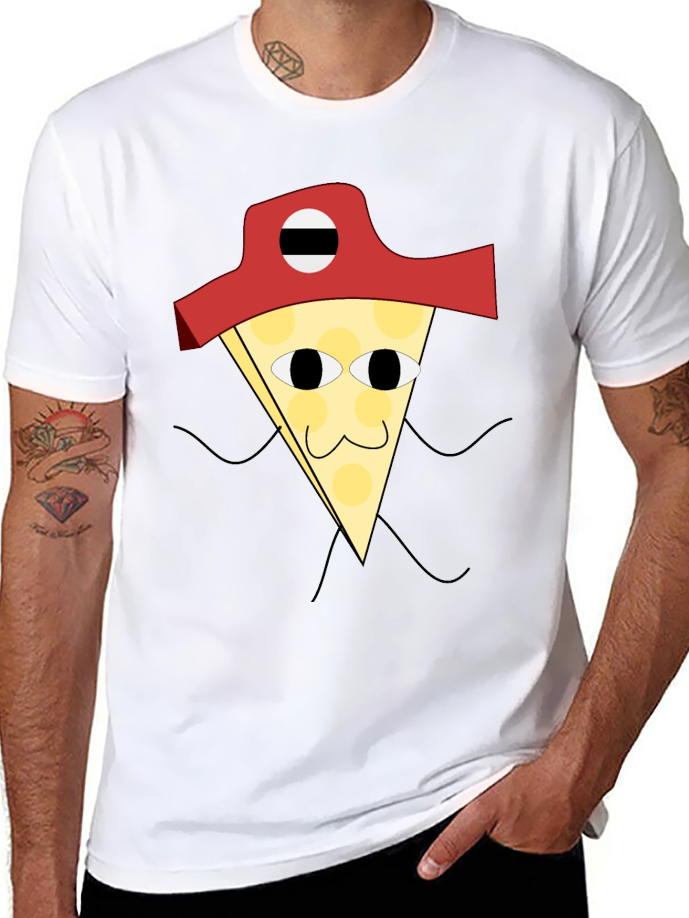 Pizza Pirate T-Shirt - Quirky Graphic Tee
