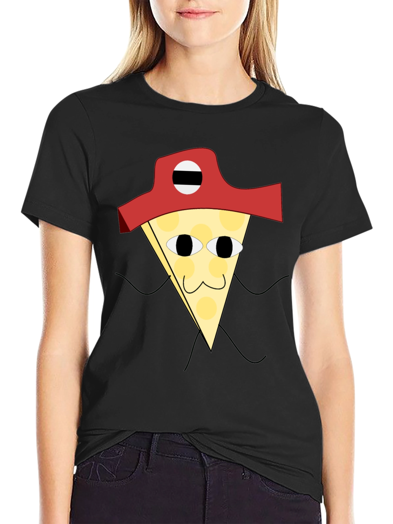 Pizza Pirate T-Shirt - Quirky Graphic Tee