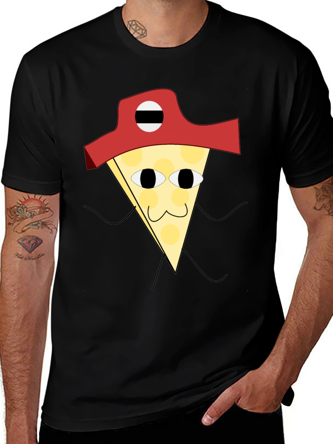 Pizza Pirate T-Shirt - Quirky Graphic Tee