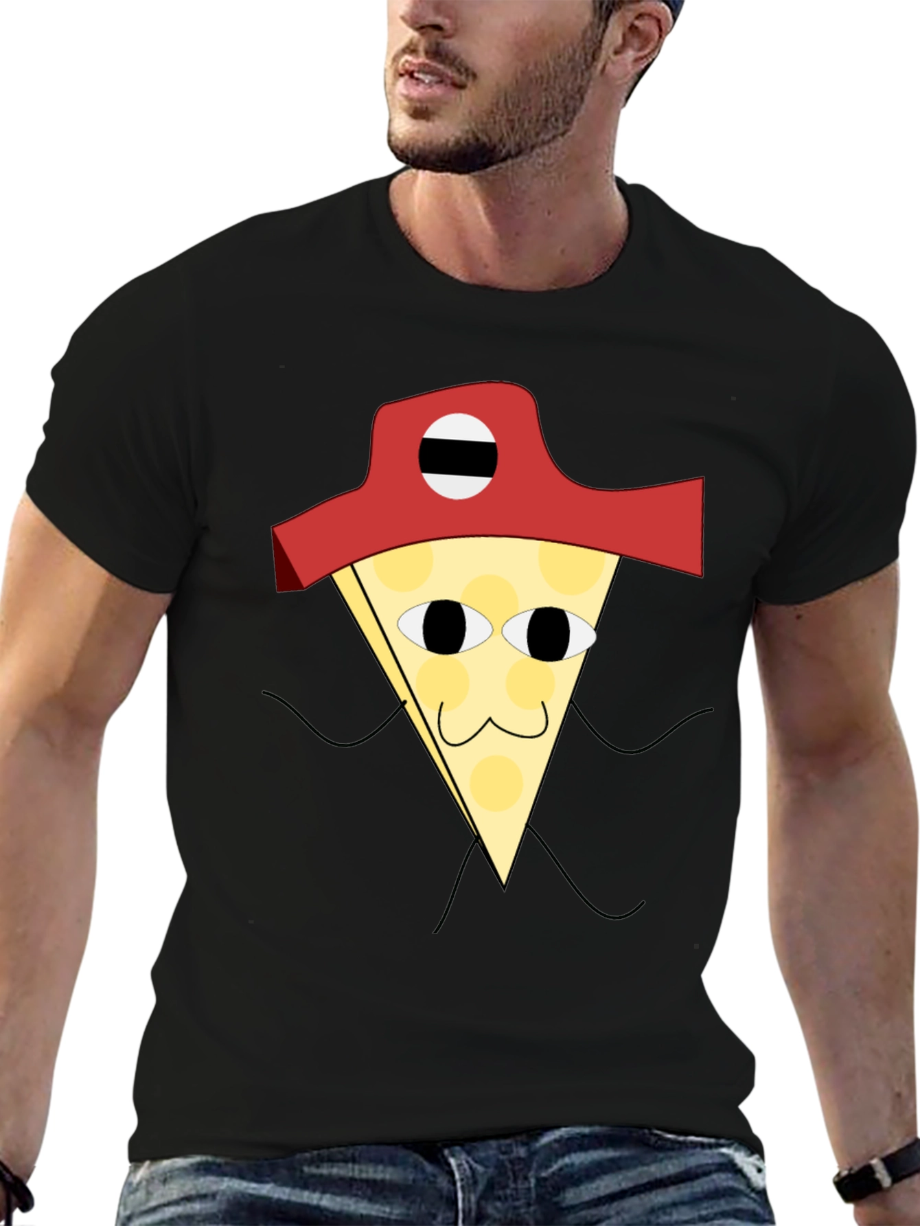Pizza Pirate T-Shirt - Quirky Graphic Tee