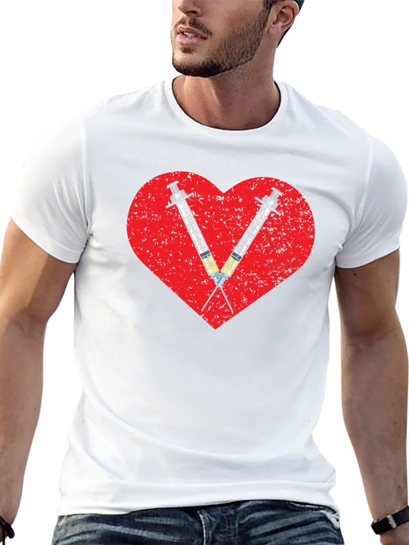 Love Vaccines T-Shirt - Novelty Graphic Tee