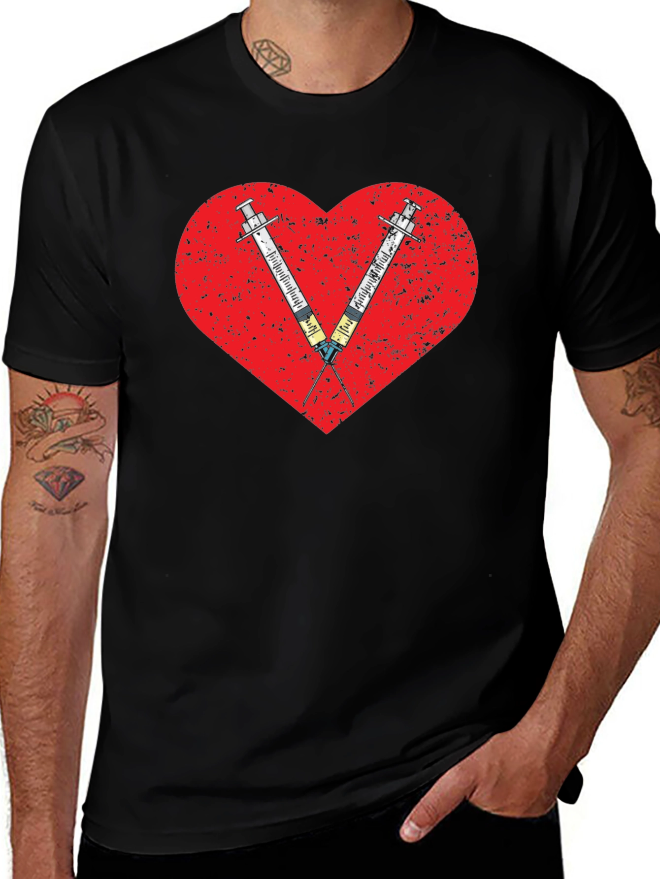 Love Vaccines T-Shirt - Novelty Graphic Tee
