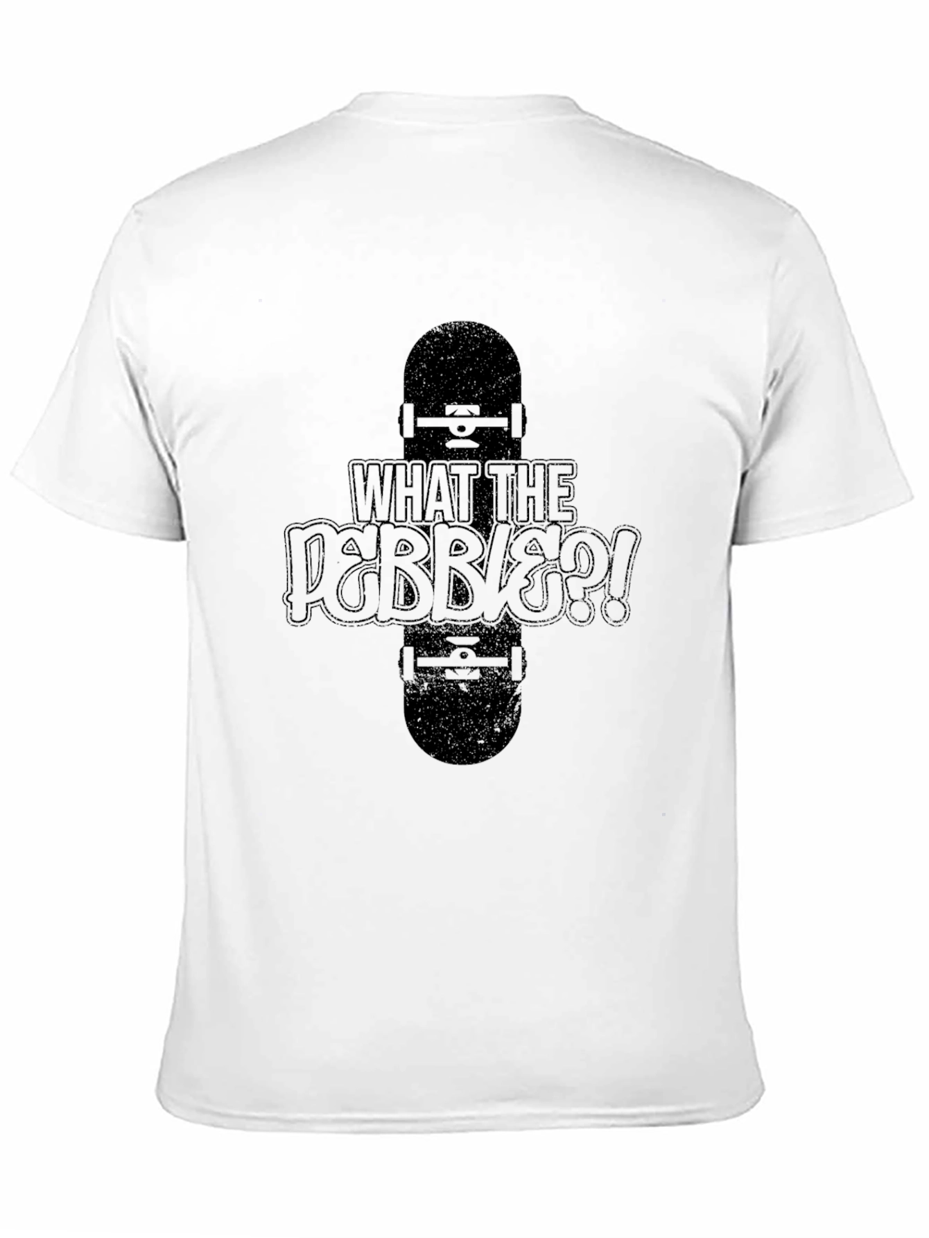Skateboarding T-Shirt - What The Pebbles?! Streetwear Tee