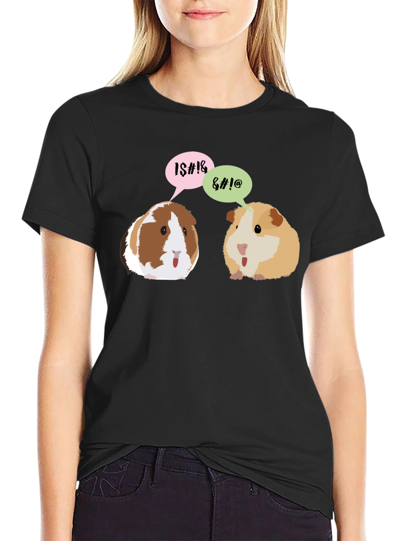 Funny Guinea Pig T-Shirt - Cartoon Rodent Tee