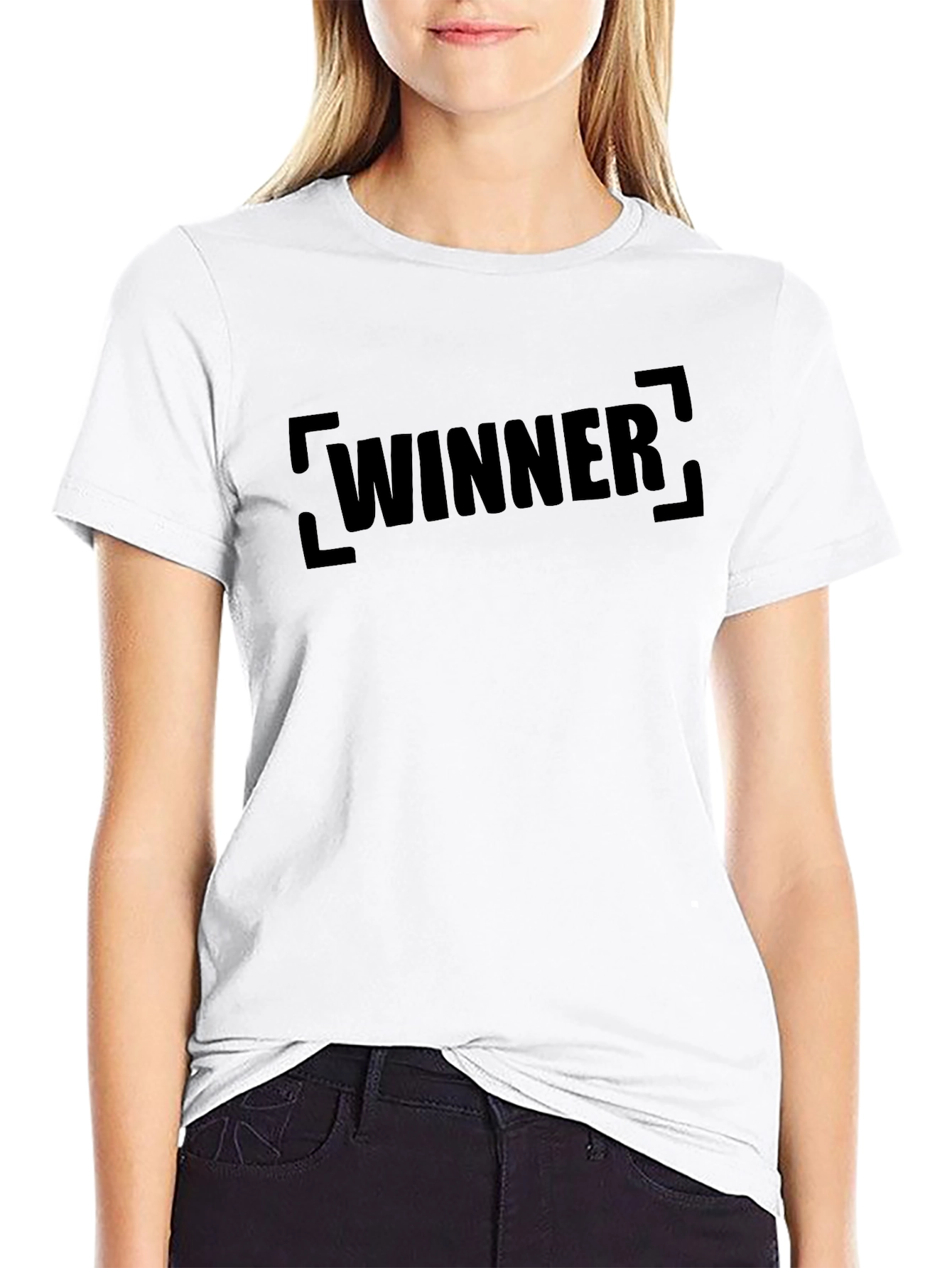 WINNER Graphic Tee - Black Cotton T-Shirt