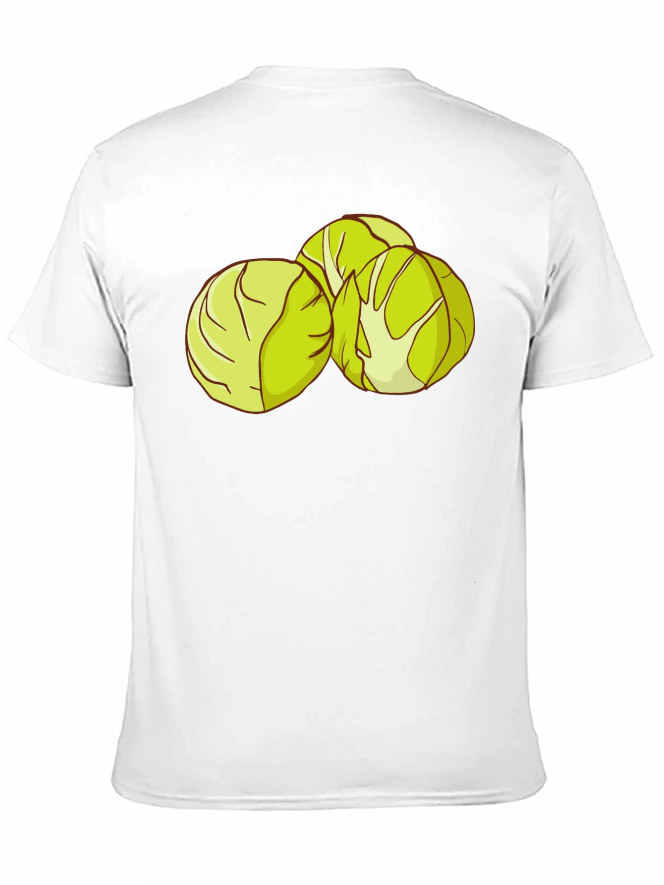 Brussels Sprouts Graphic Tee - Black Cotton T-Shirt