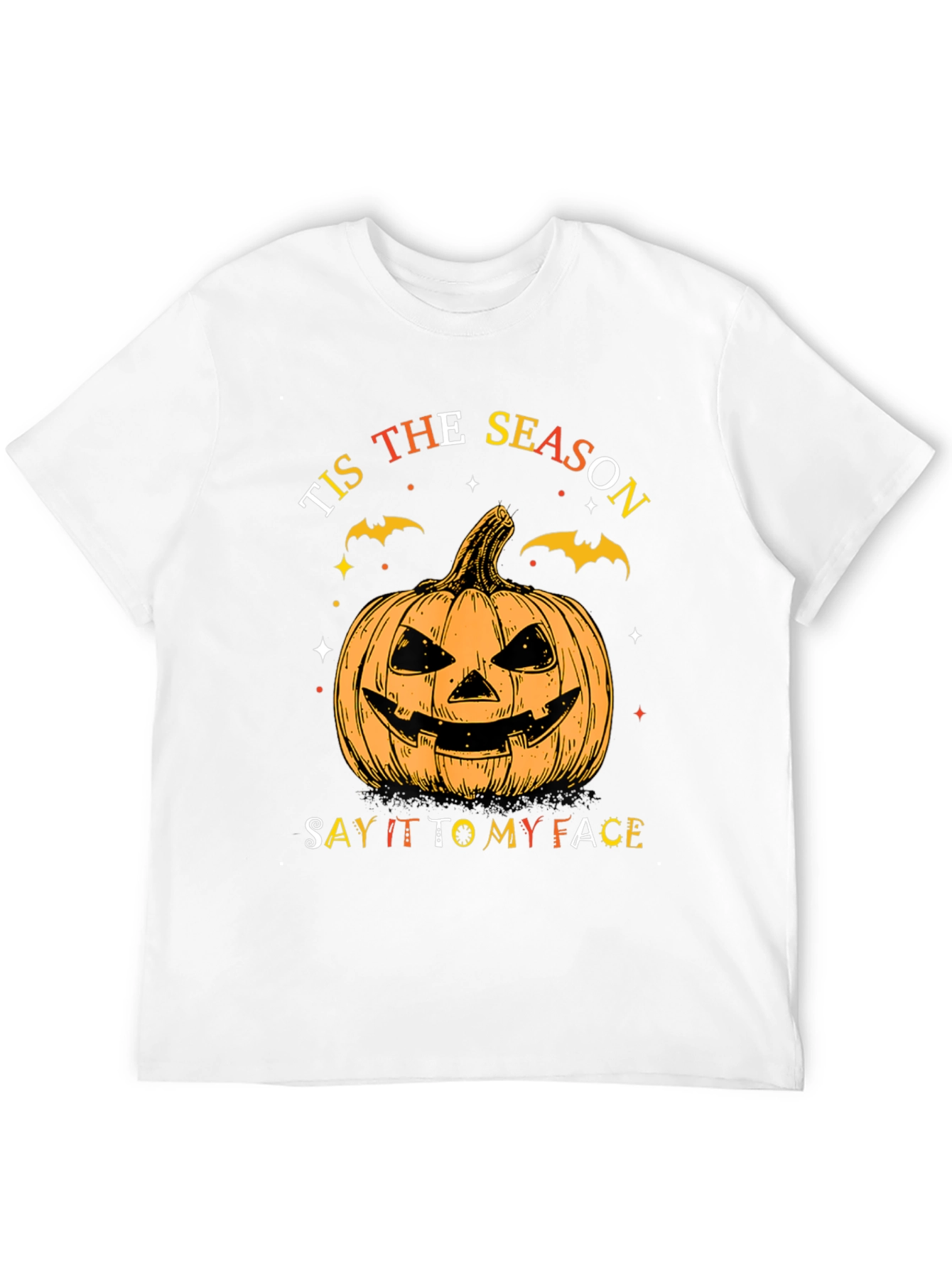 Tis The Season Halloween Pumpkin Face T-Shirt