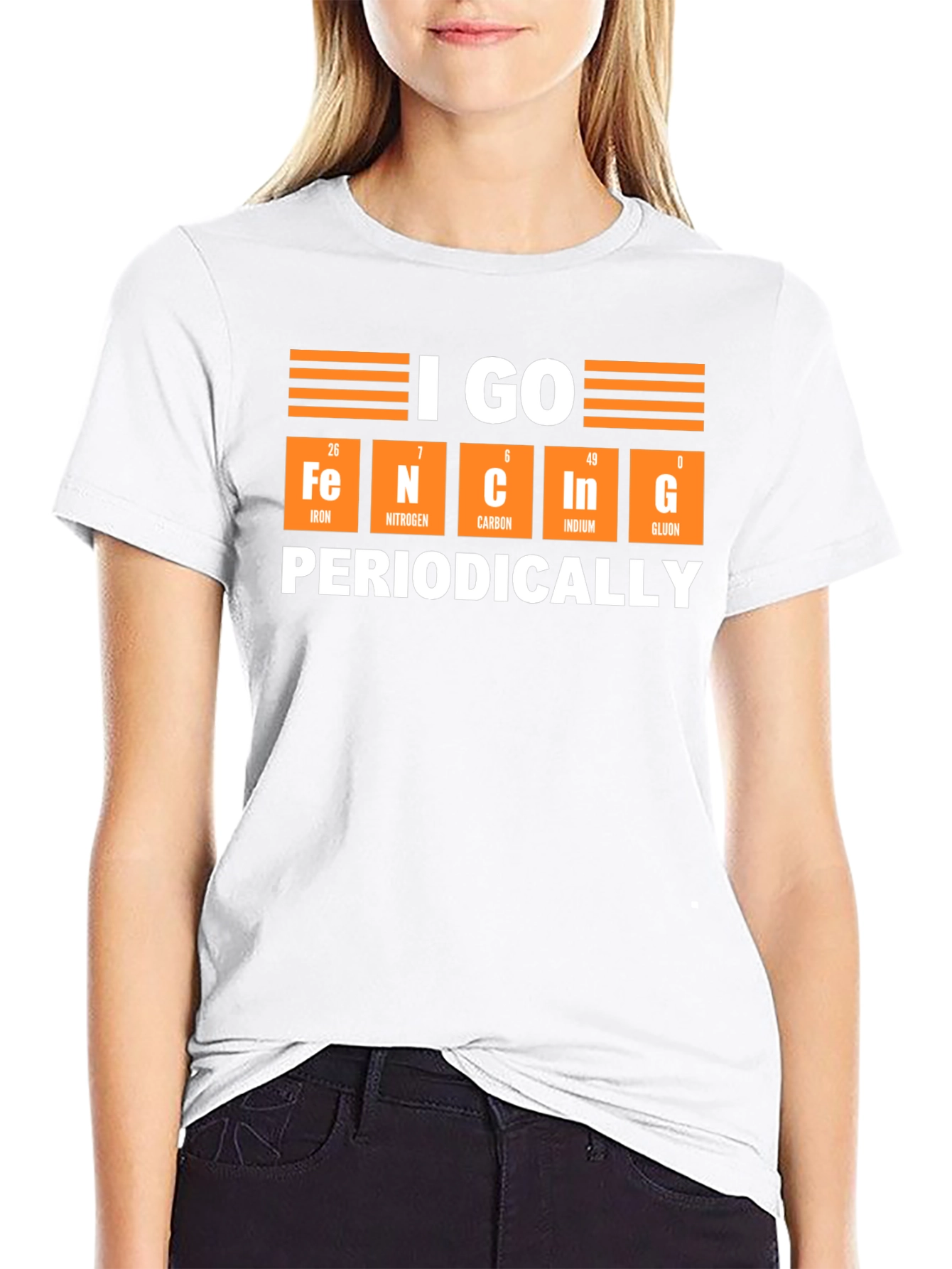 Fencing Periodically T-Shirt: Science Puns Sports