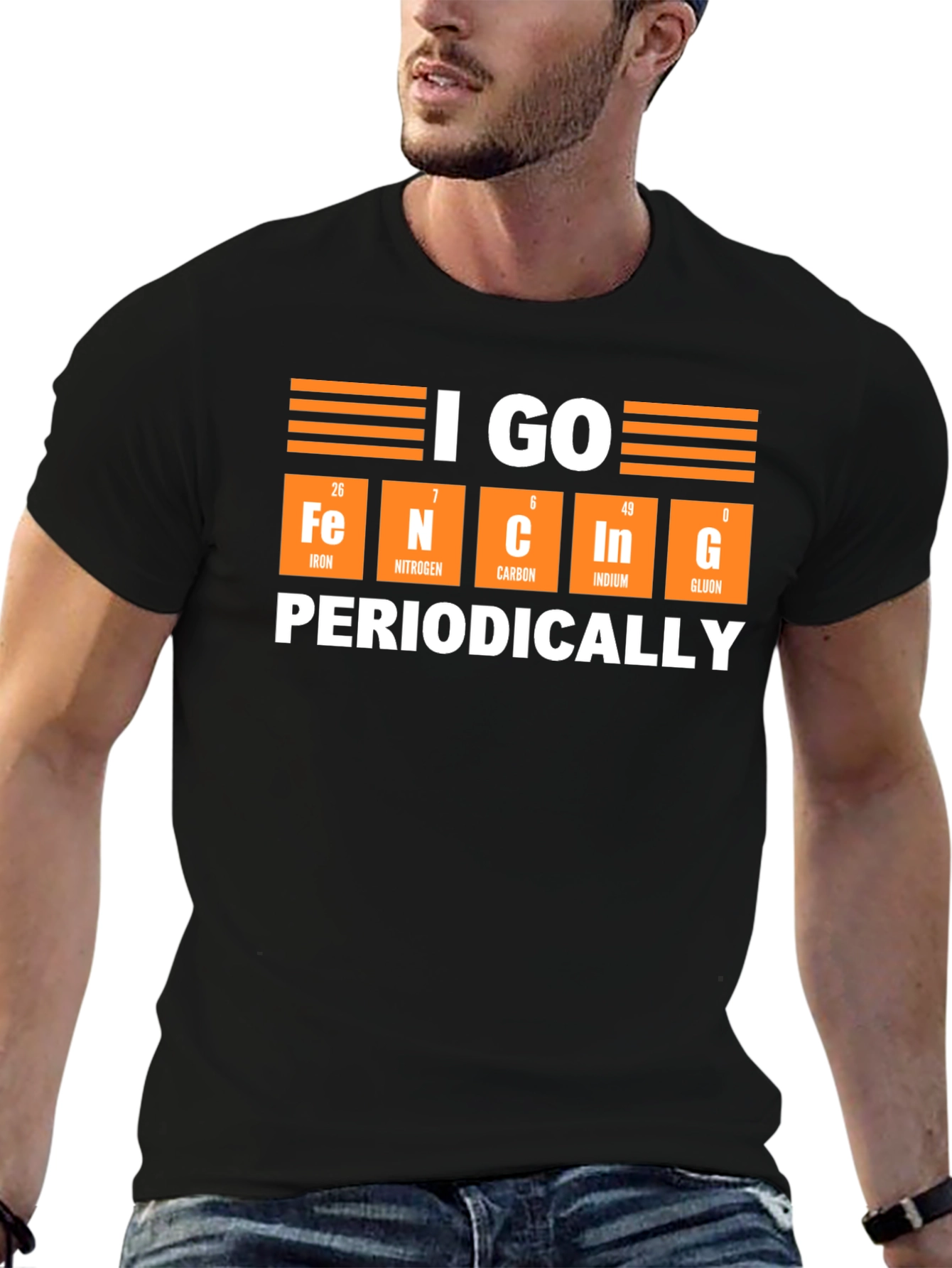 Fencing Periodically T-Shirt: Science Puns Sports
