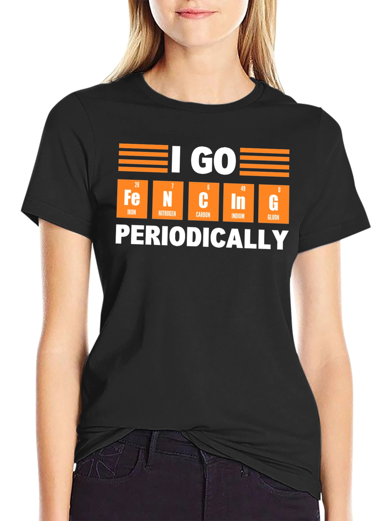 Fencing Periodically T-Shirt: Science Puns Sports